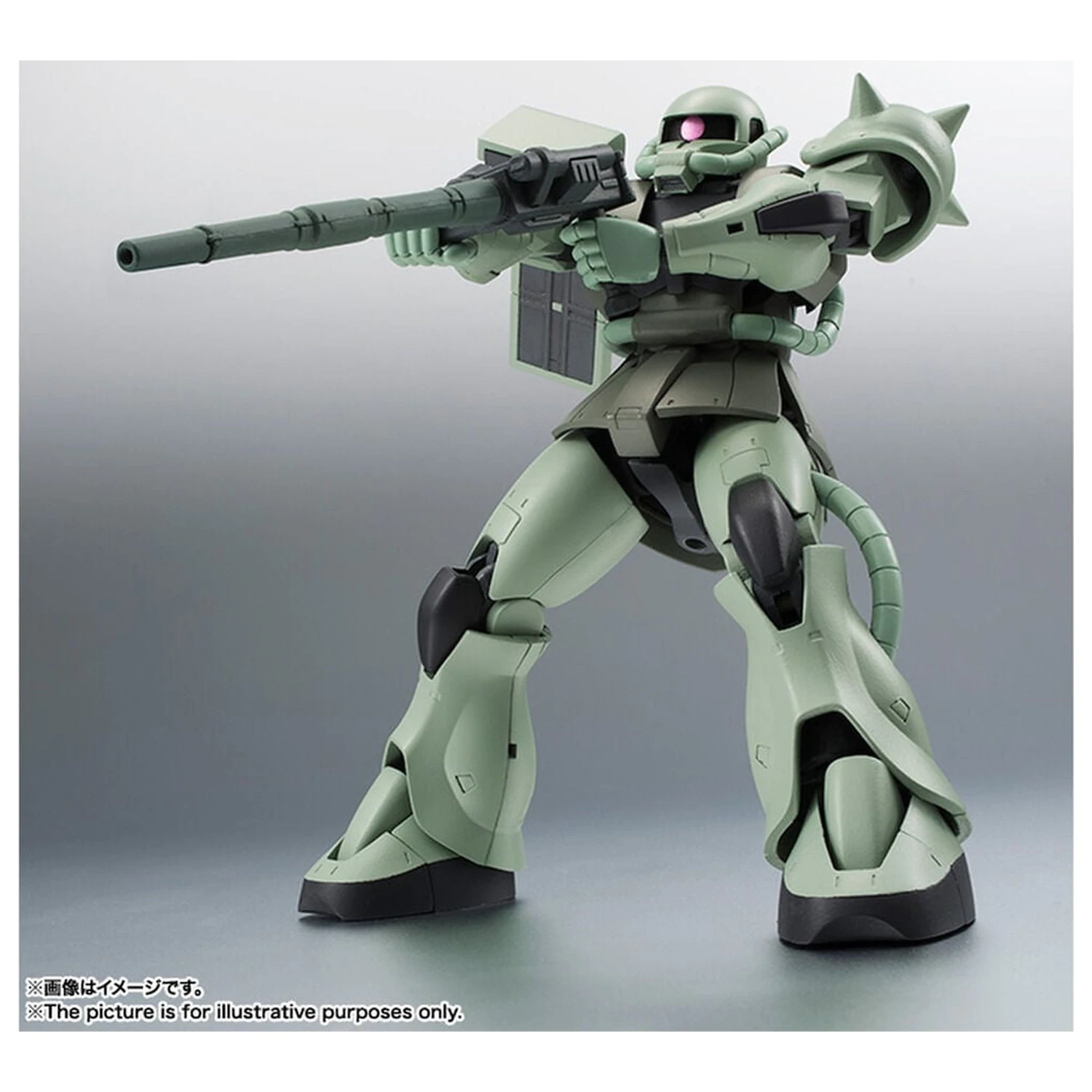 Mobile Suit Gundam Robot Spirits MS 06 Zaku ver ANIME Neuauflage Figur 12,5 Zentimeter Produktfoto