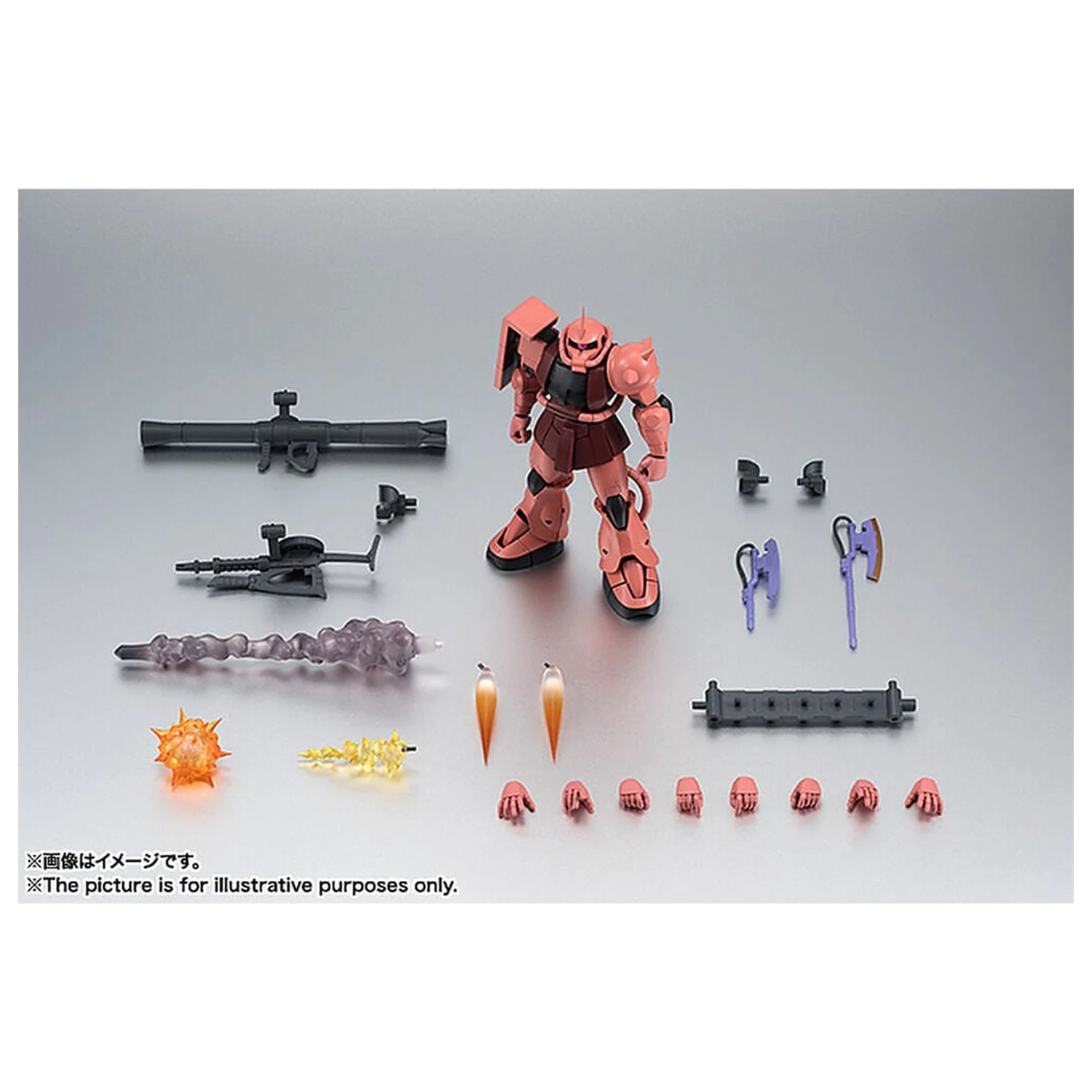 Mobile Suit Gundam Robot Spirits MS 06S Chars Zaku ver ANIME Neuauflage Figur 12,5 cm Produktfoto