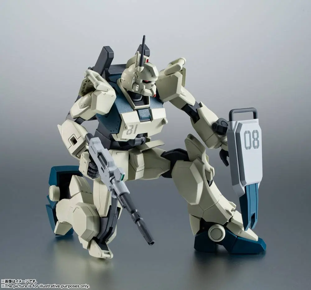 Mobile Suit Gundam Robot Spirits The 08th MS Team Actionfigur <SIDE MS>RX-79(G)Ez-8 GUNDAM Ez-8 ver. A.N.I.M.E. 12 cm Produktfoto