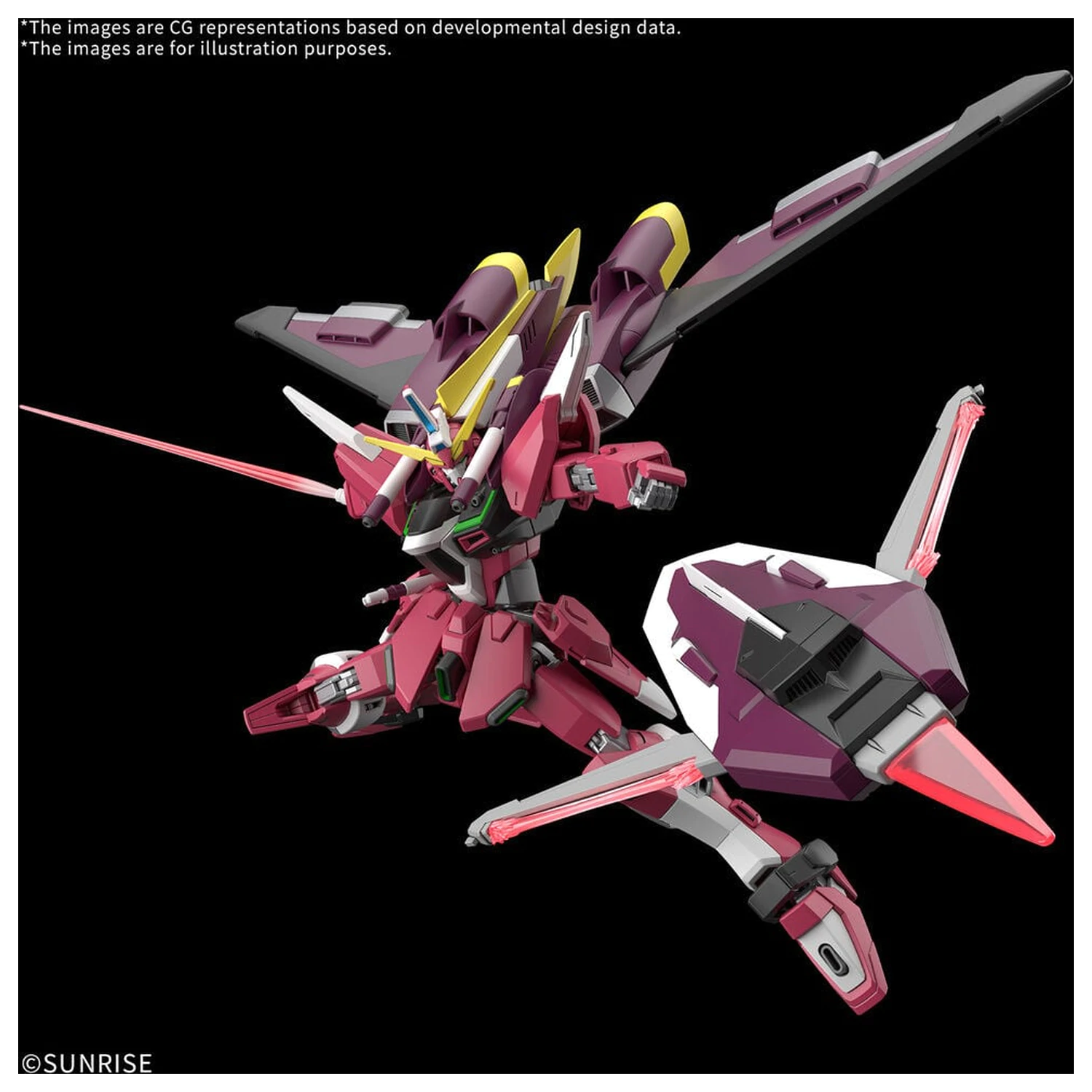 Mobile Suit Gundam Seed Freedom Zero Infinite Justice Gundam Booster-Einheit HG Modellbausatz Figur im Maßstab 1/144 Produktfoto