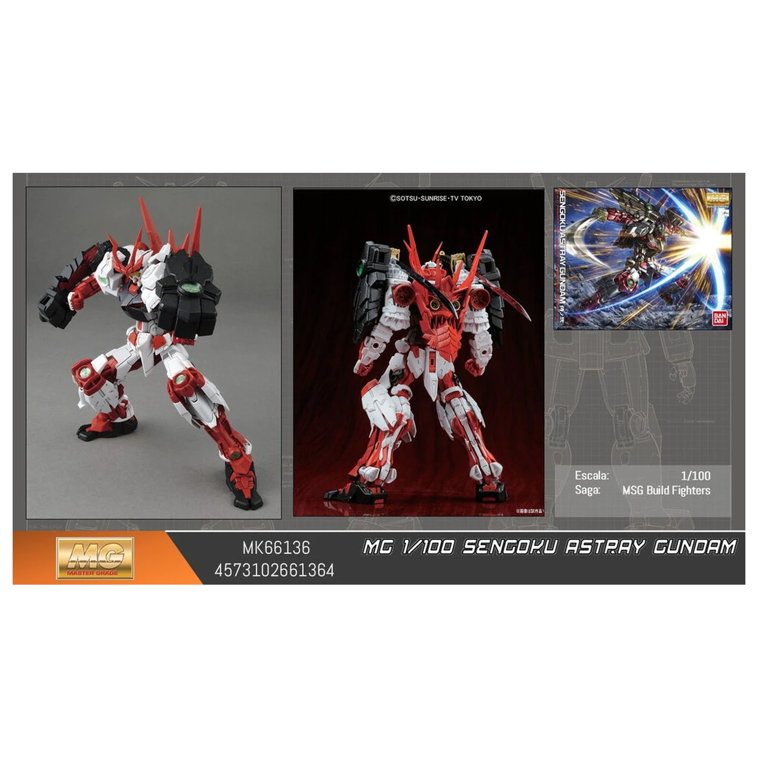 Mobile Suit Gundam Sengoku Astray MG 1/100 Modellbausatz Figur Produktfoto