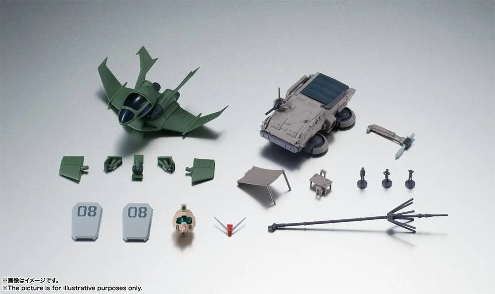 Mobile Suit Gundam: The 08th MS Team Robot Spirits Zubehör-Set (Side MS) Option Parts Set 02 ver. A.N.I.M.E. Produktfoto