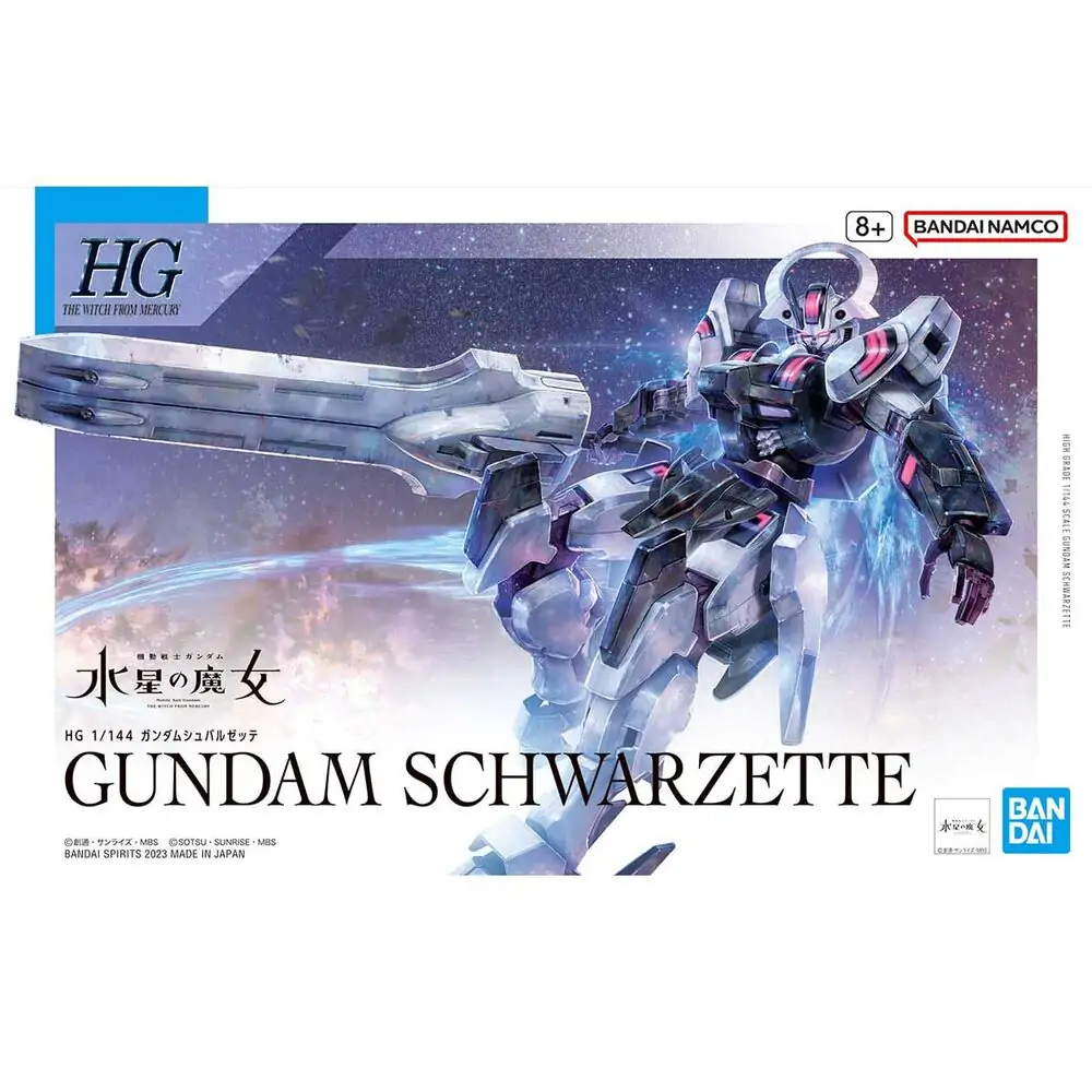 Mobile Suit Gundam: The Witch from Mercury Gundam Schwarzette Figur Produktfoto