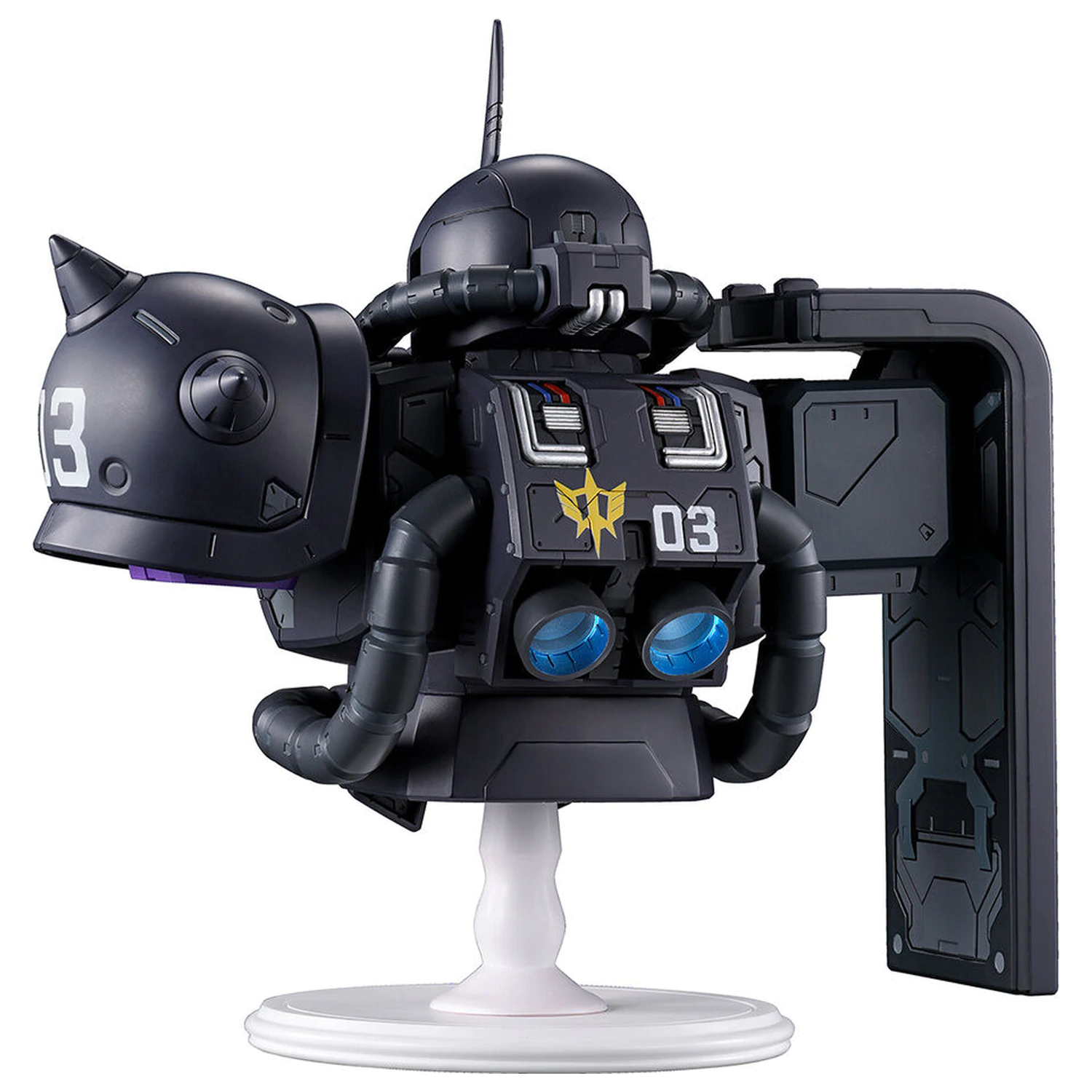Mobile Suit Gundam Universal Century Saga Interlude Zaku II Black Tri-Stars Ichibansho Figur 16 cm Produktfoto