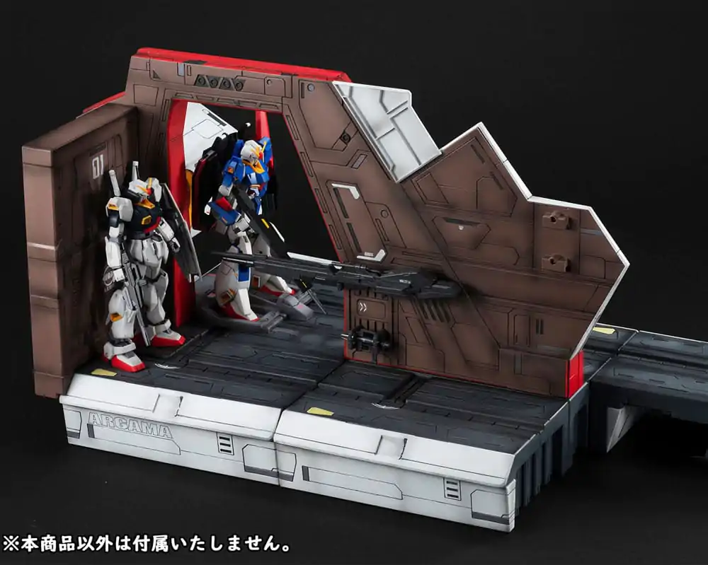 Mobile Suit Z Gundam HG Serie Realistische Modell Serie Diorama 1/144 Nahel Argama Katapultdeck 40. Jubiläumsedition 100 cm Produktfoto