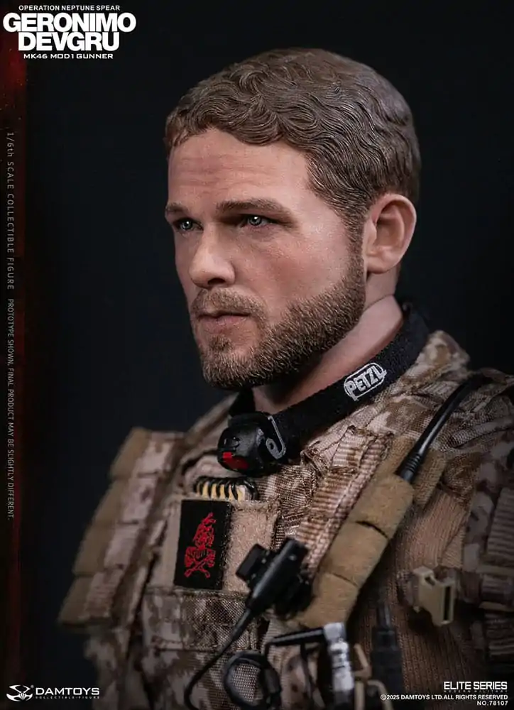 Moderne Militär Action Figur 1/6 Geronimo Devgru - MK46 MOD1 Gunner (Operation Neptune Spear) 30 cm Produktfoto