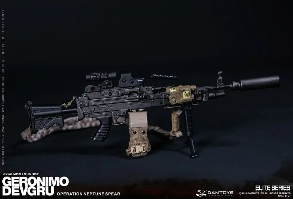 Moderne Militär Action Figur 1/6 Geronimo Devgru - MK46 MOD1 Gunner (Operation Neptune Spear) 30 cm Produktfoto