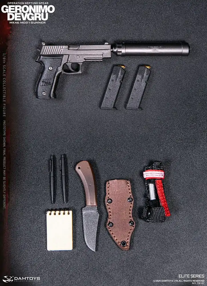 Moderne Militär Action Figur 1/6 Geronimo Devgru - MK46 MOD1 Gunner (Operation Neptune Spear) 30 cm Produktfoto