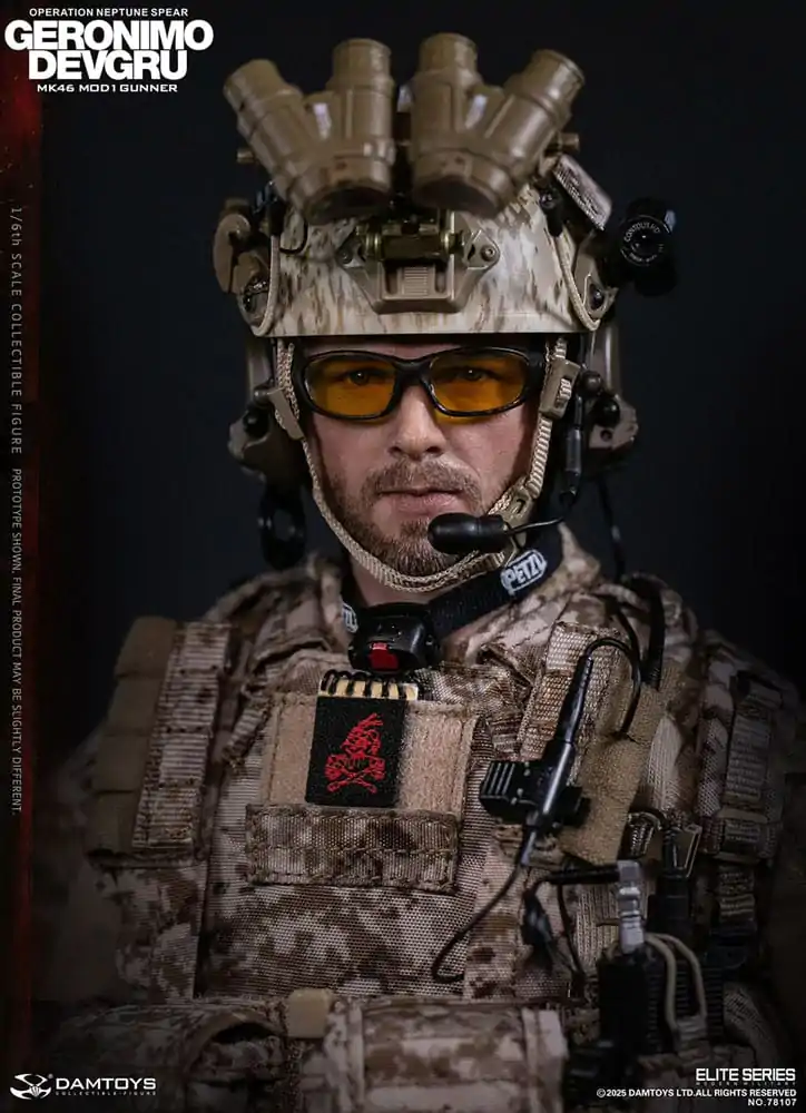 Moderne Militär Action Figur 1/6 Geronimo Devgru - MK46 MOD1 Gunner (Operation Neptune Spear) 30 cm Produktfoto
