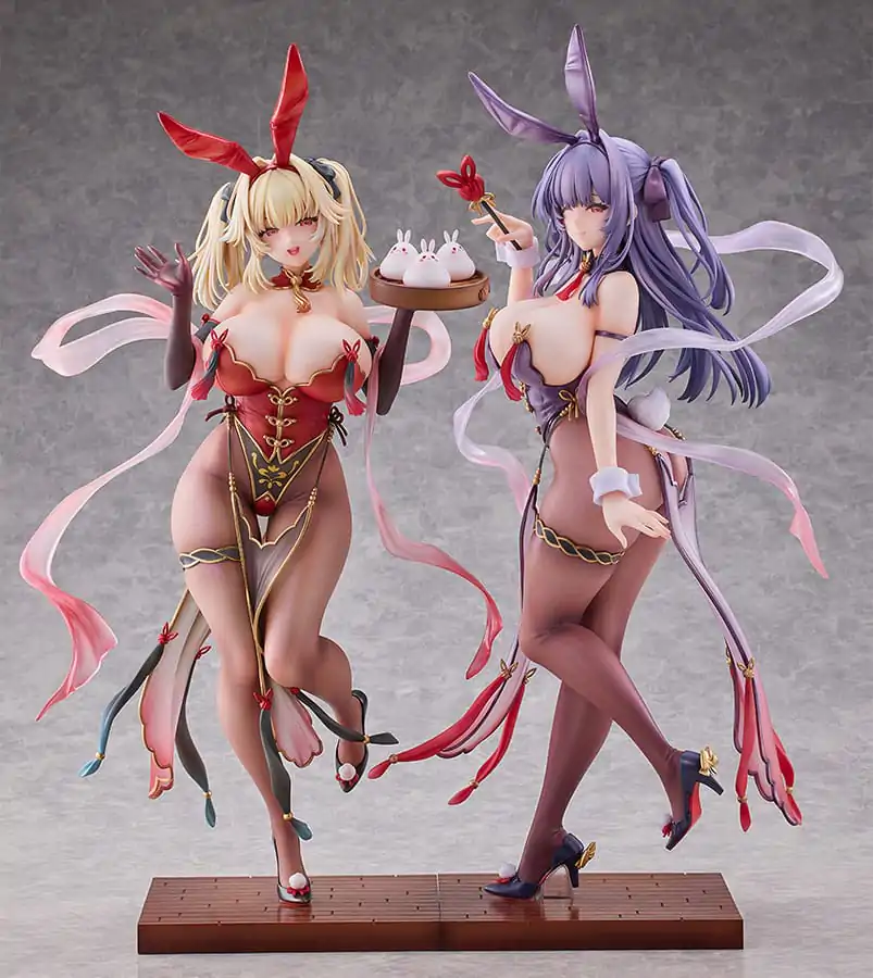 Moehime Union Statuen 1/4 Cheongsam Bunny Yuri & Stella 45 cm Produktfoto