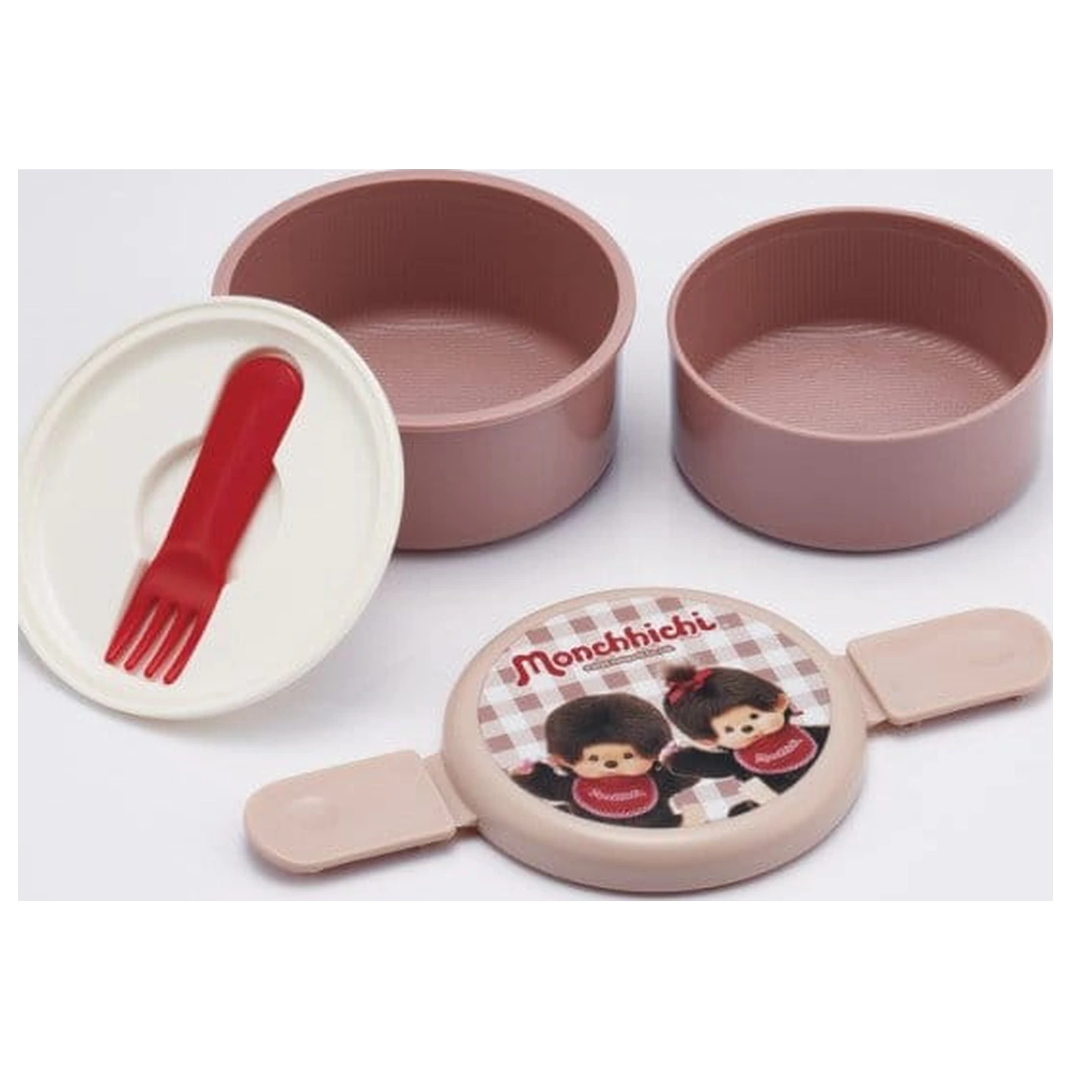 Monchhichi Two Layer Round Shape Lunch Box Produktfoto