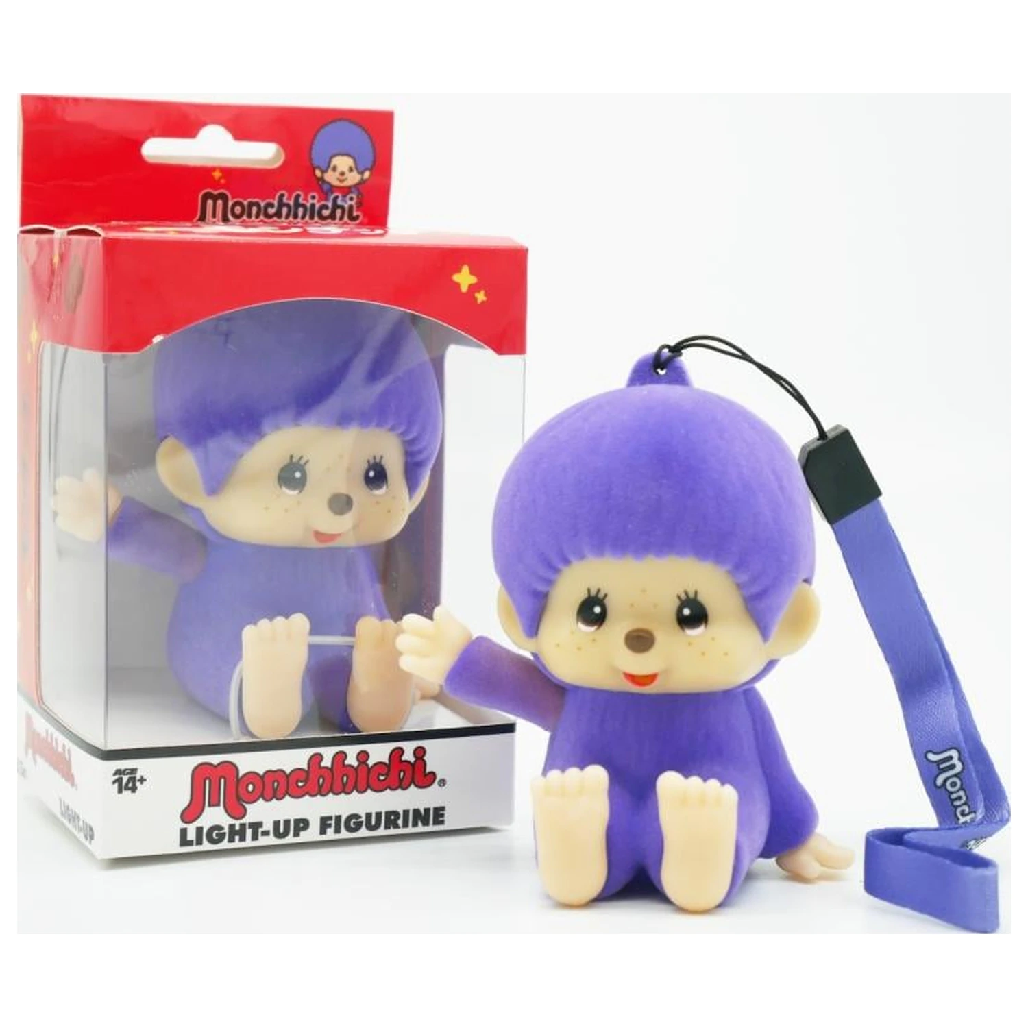 Monchhichi LED Light-Up Lila Figur Produktfoto