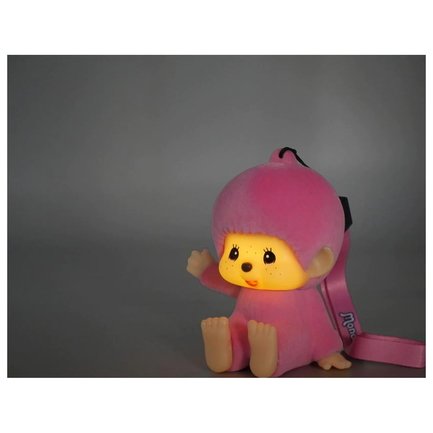 Monchhichi LED Leuchtend Pink Figur 9cm Produktfoto