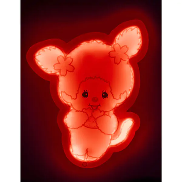 Monchhichi Pink Neon Lampe Produktfoto