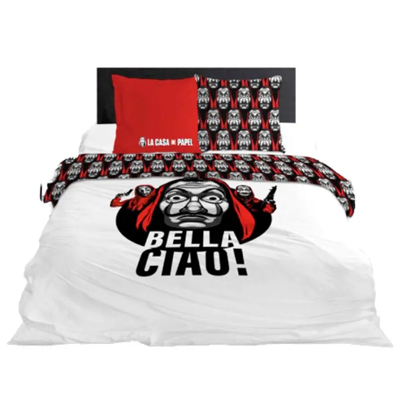 Money Heist Baumwoll Bettbezug Bett 135cm Produktfoto