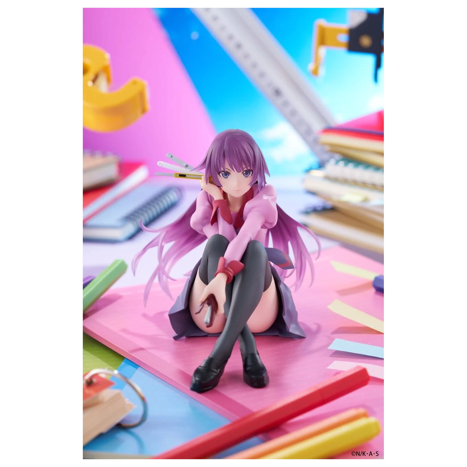 Monogatari PVC Statue Dektop süße Figur Hitagi Senjougahara 13 cm Produktfoto