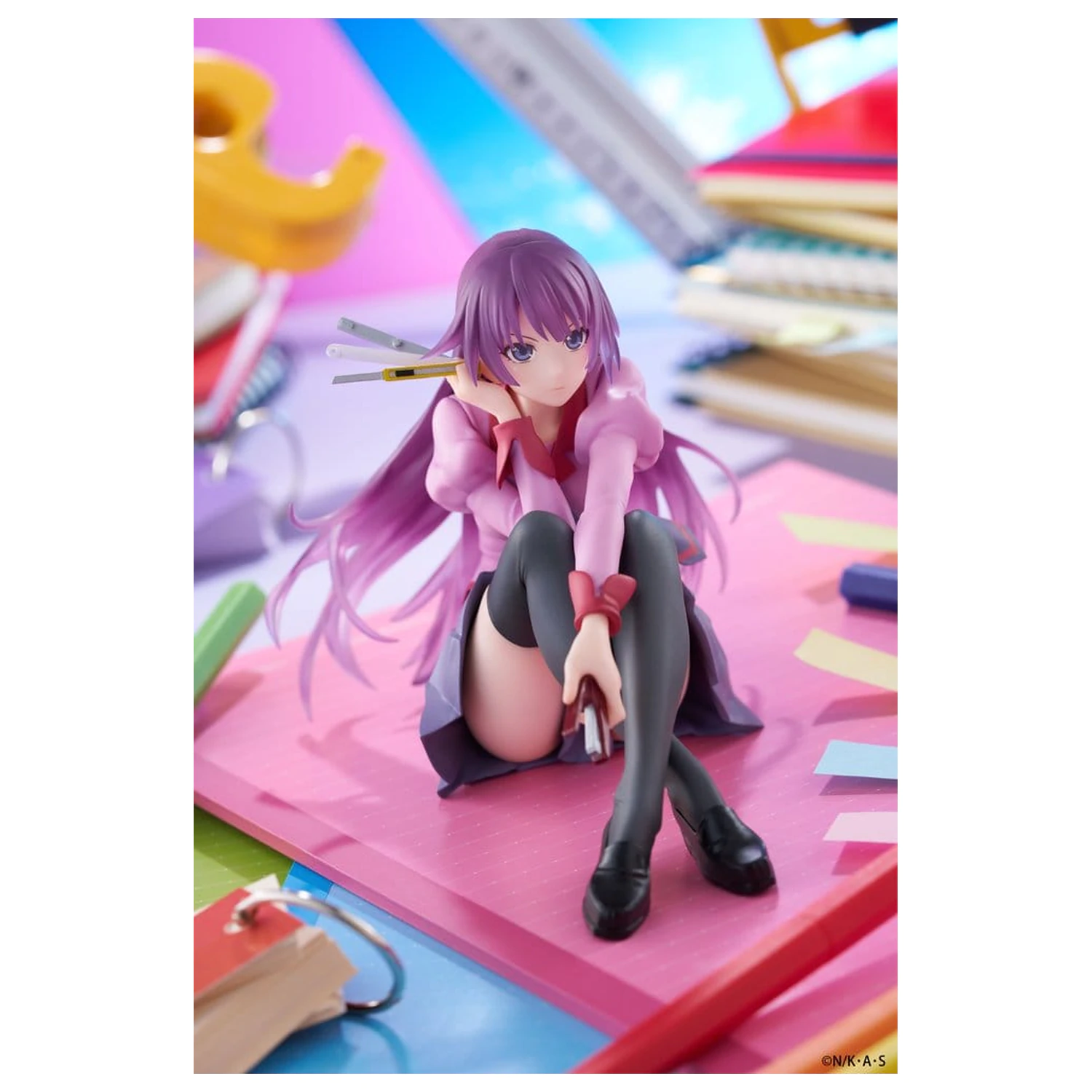 Monogatari PVC Statue Dektop süße Figur Hitagi Senjougahara 13 cm Produktfoto