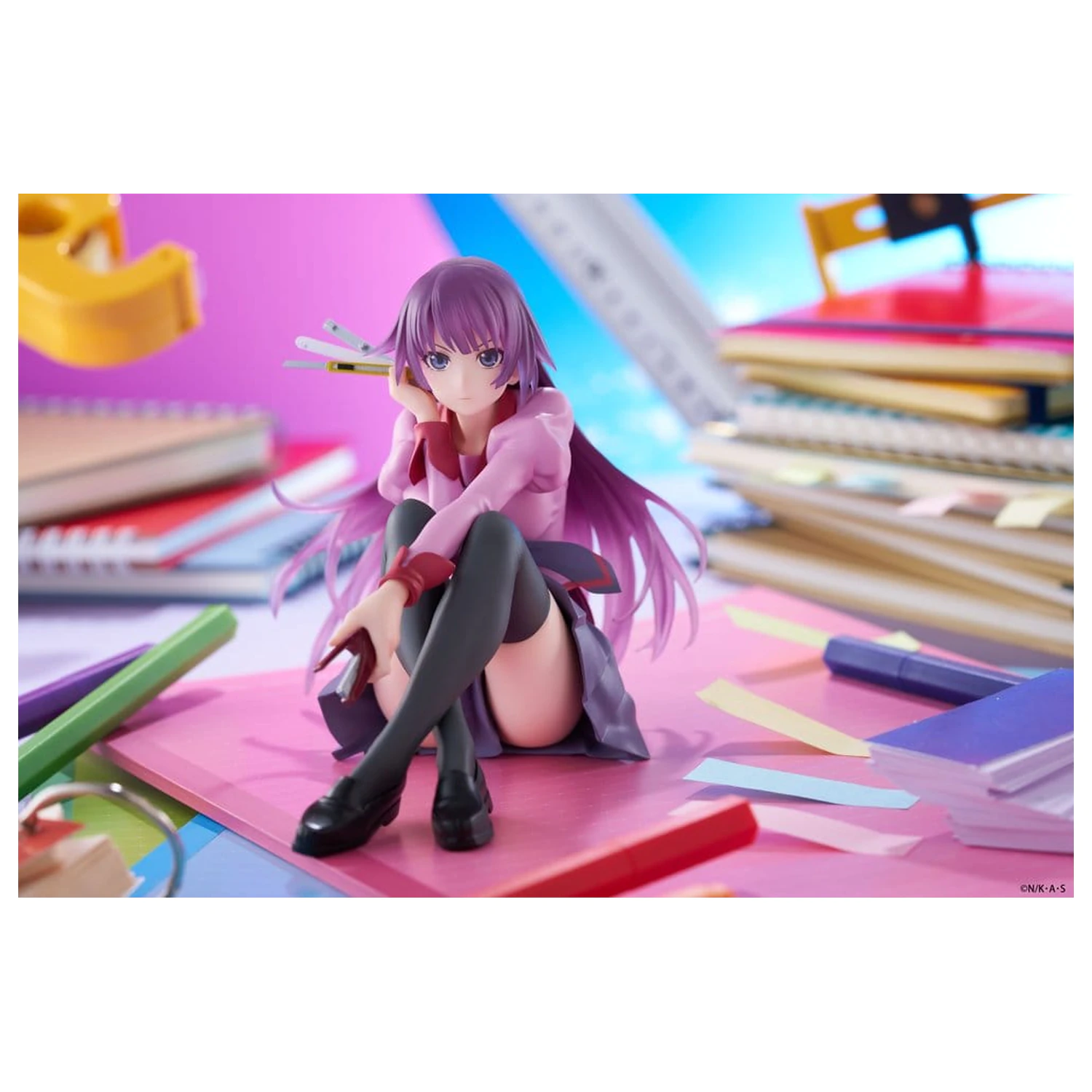 Monogatari PVC Statue Dektop süße Figur Hitagi Senjougahara 13 cm Produktfoto