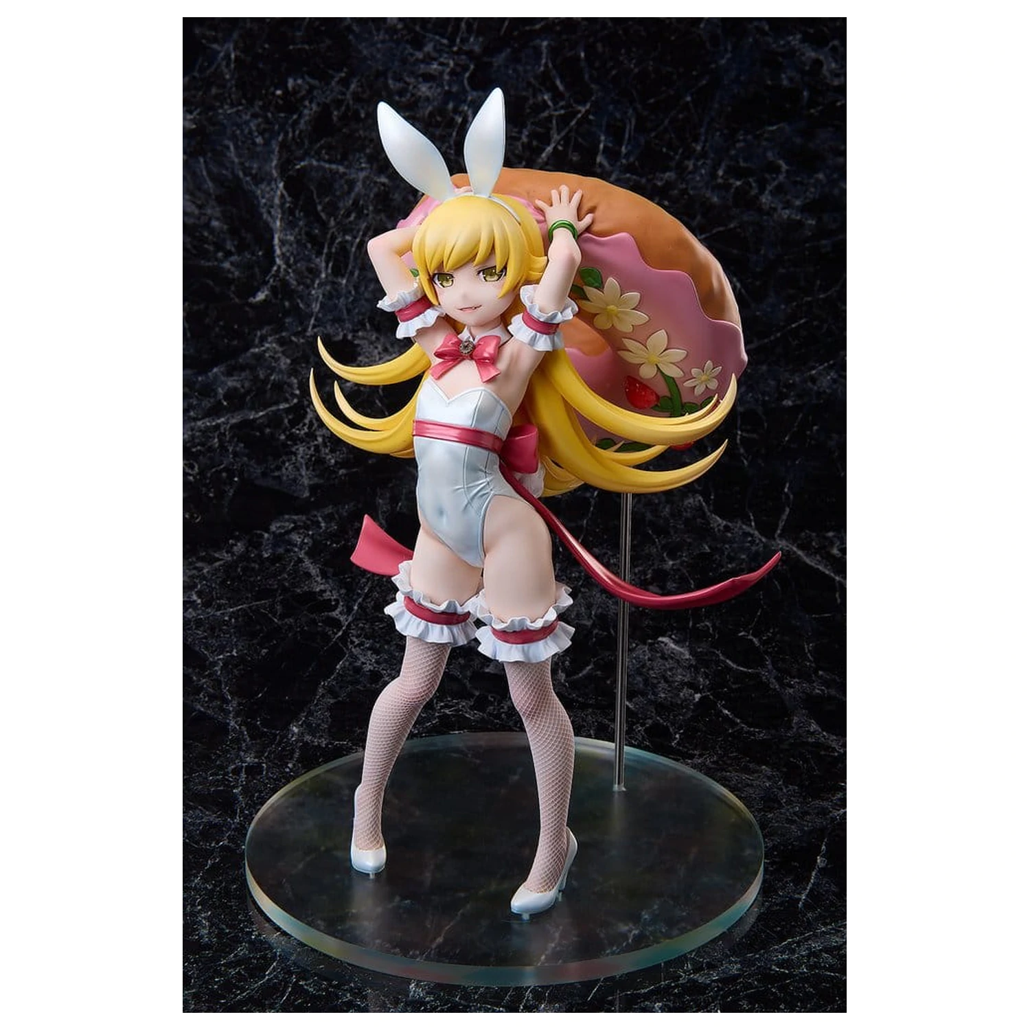 Monogatari Series PVC Statue 1/4 Shinobu Oshino White Bunny Ver. 35 cm Produktfoto