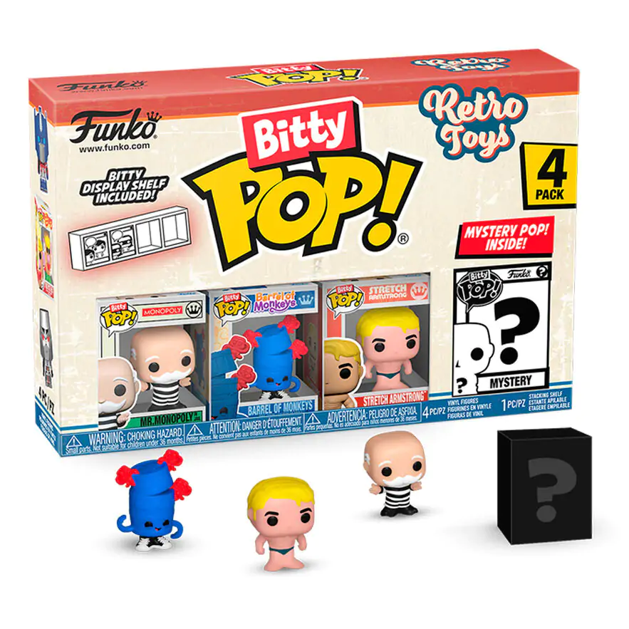 Monopoly Bitty Funko POP! Vinyl Figuren 4er-Pack 2,5 cm termékfotó