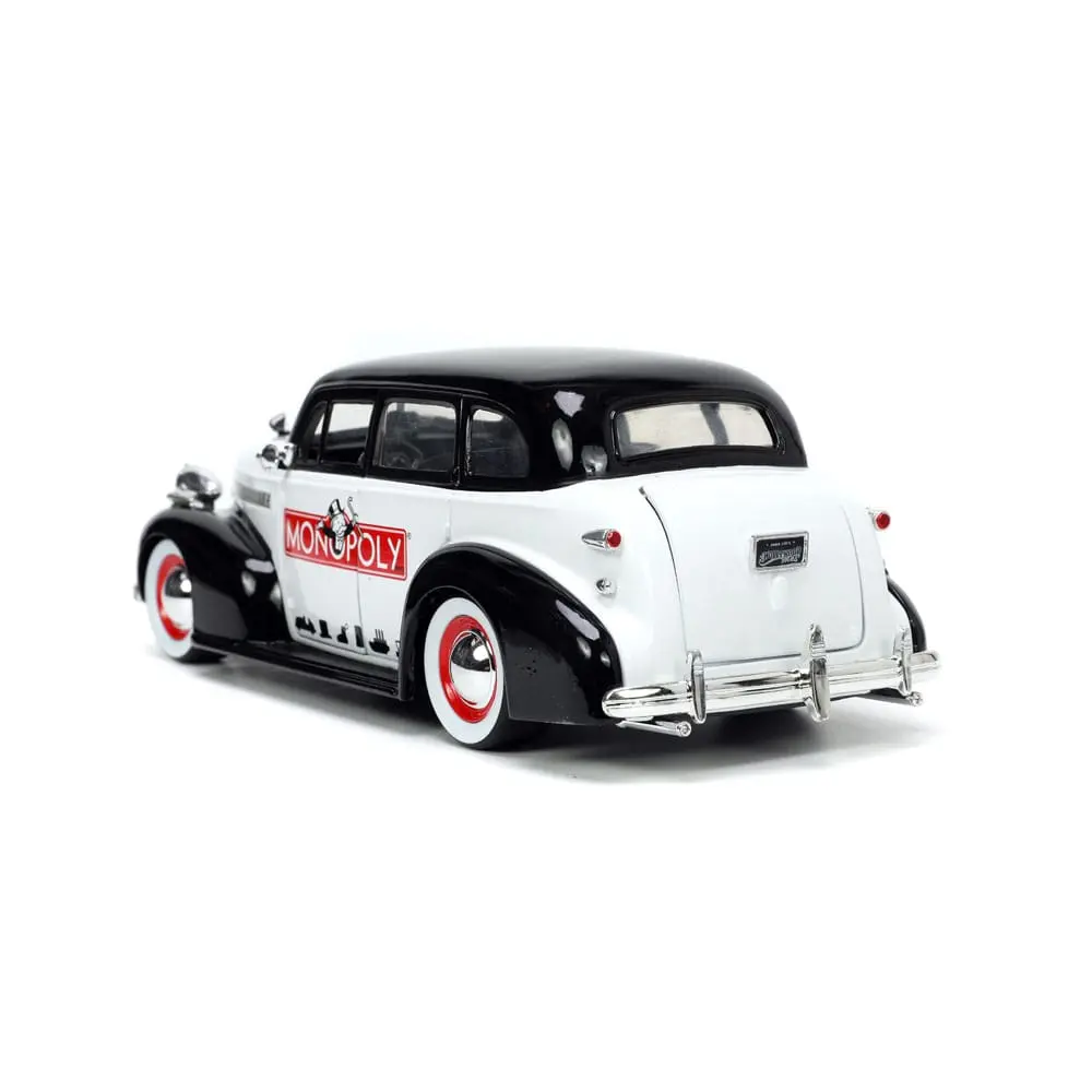 Monopoly Hollywood Rides Diecast Modell 1/24 1939 Chevrolet Master Deluxe mit Monopoly Figur Produktfoto