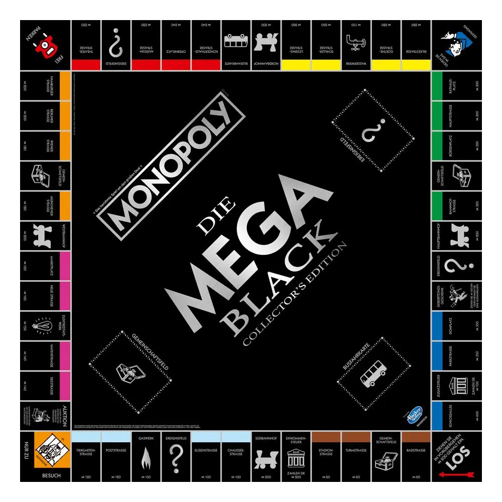Monopoly Brettspiel Mega (Black Edition) *Deutsche Version* Produktfoto