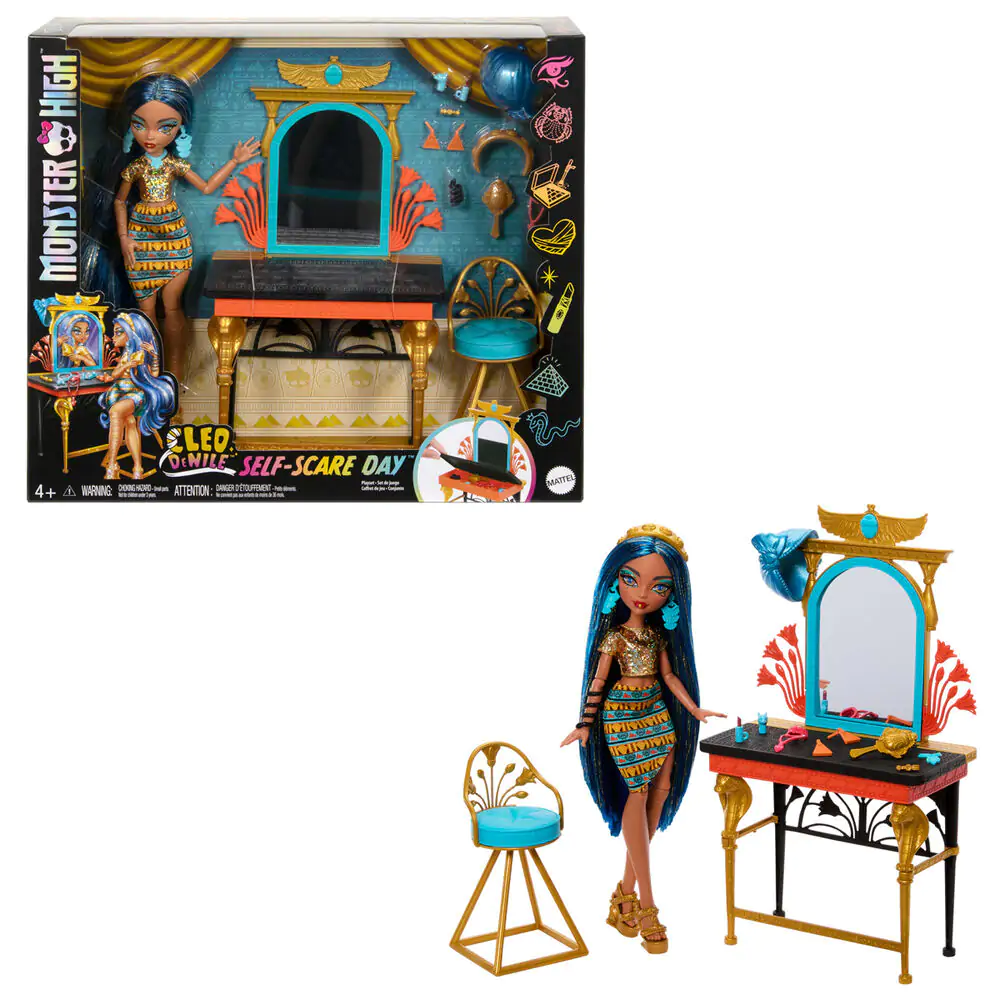 Monster High Cleo de Nile mit Schminktisch Puppe Produktfoto