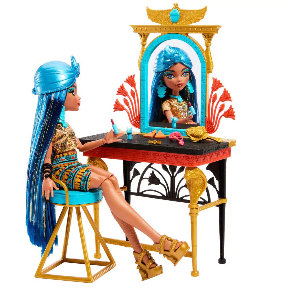 Monster High Cleo de Nile mit Schminktisch Puppe Produktfoto