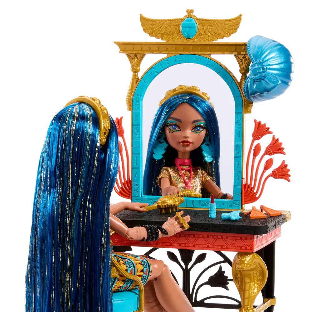 Monster High Cleo de Nile mit Schminktisch Puppe Produktfoto