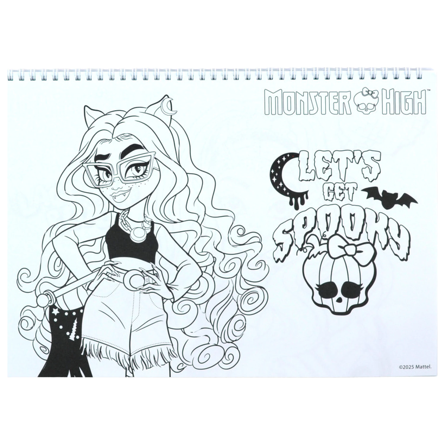 Monster High Crew A4 Spiral Skizzenbuch 40 Seiten mit Aufklebern Produktfoto