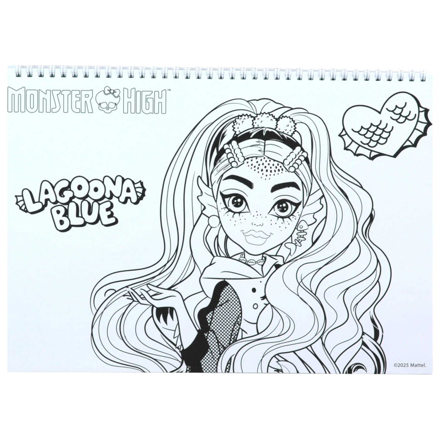 Monster High Crew A4 Spiral Skizzenbuch 40 Seiten mit Aufklebern Produktfoto