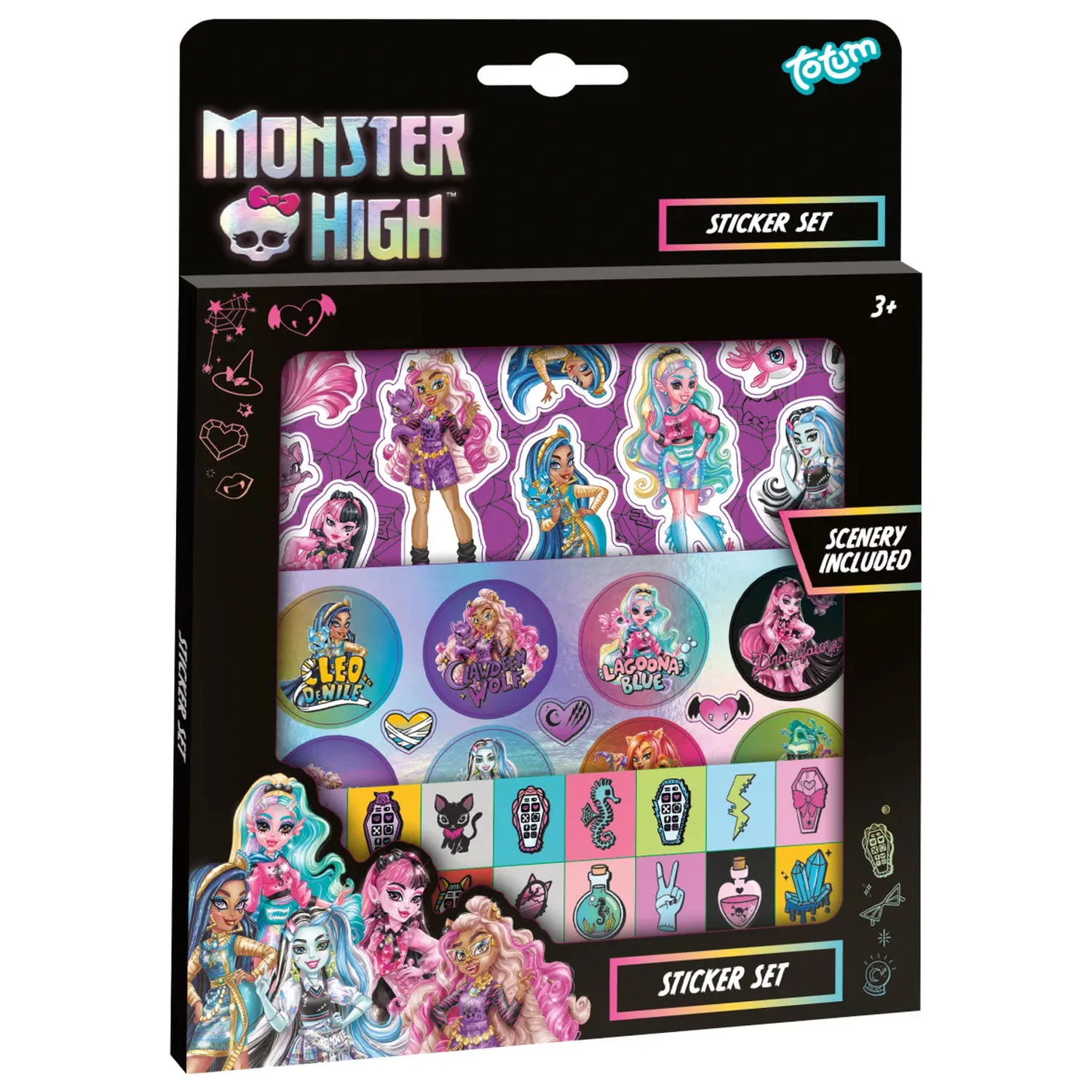 Monster High Dark Aufkleber-Set Produktfoto