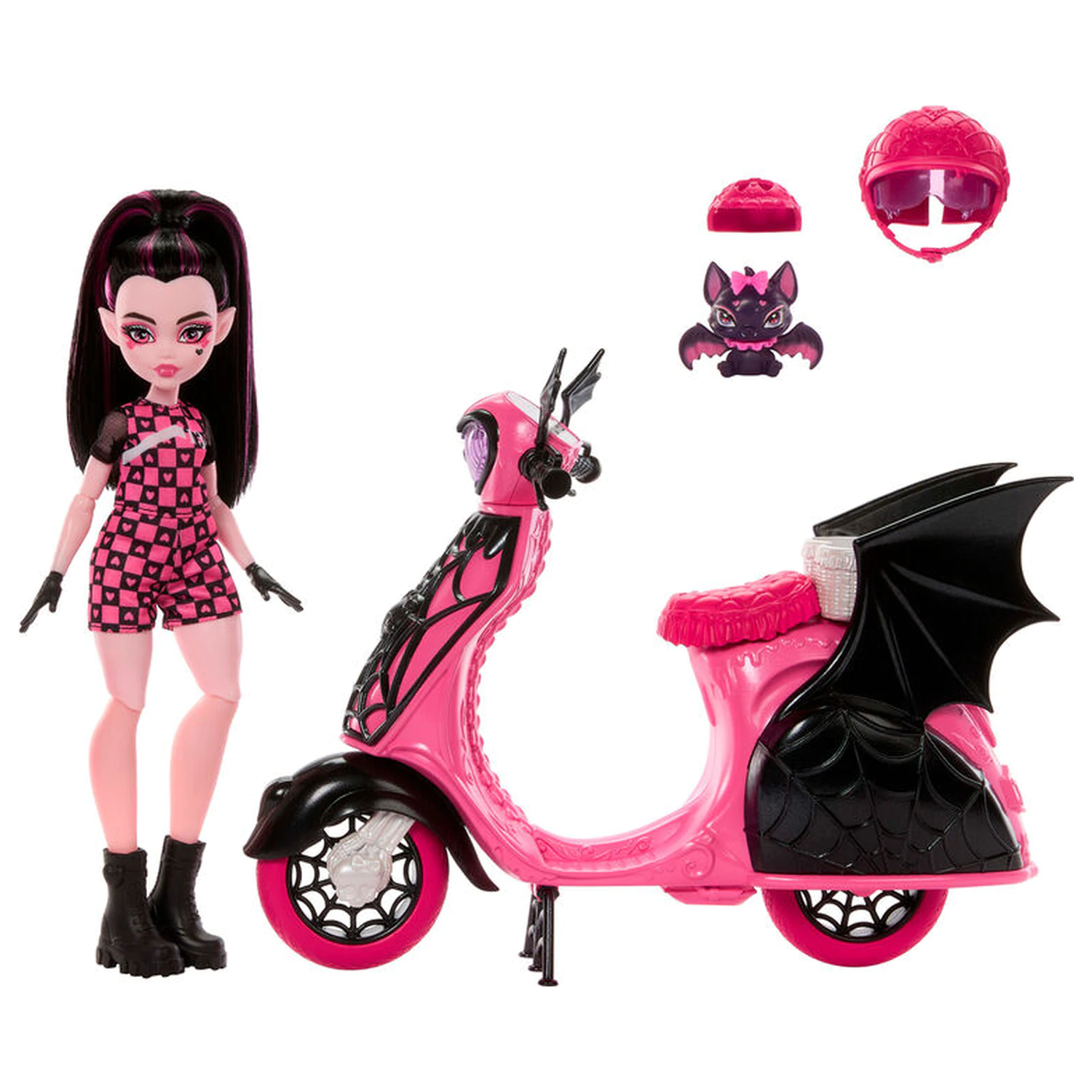 Monster High Draculaura und Roller Puppe Produktfoto