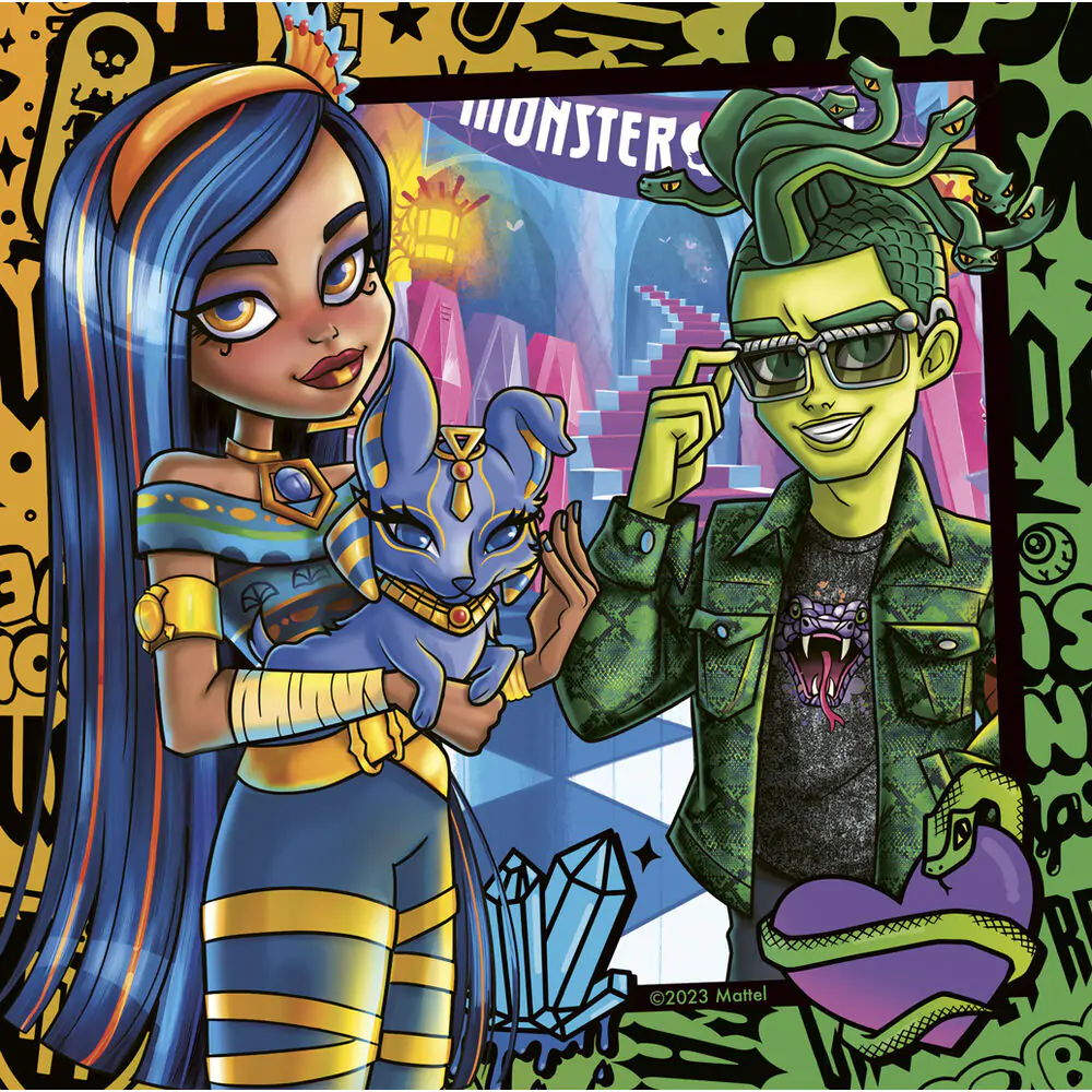 Monster High Puzzle 3x49St Produktfoto