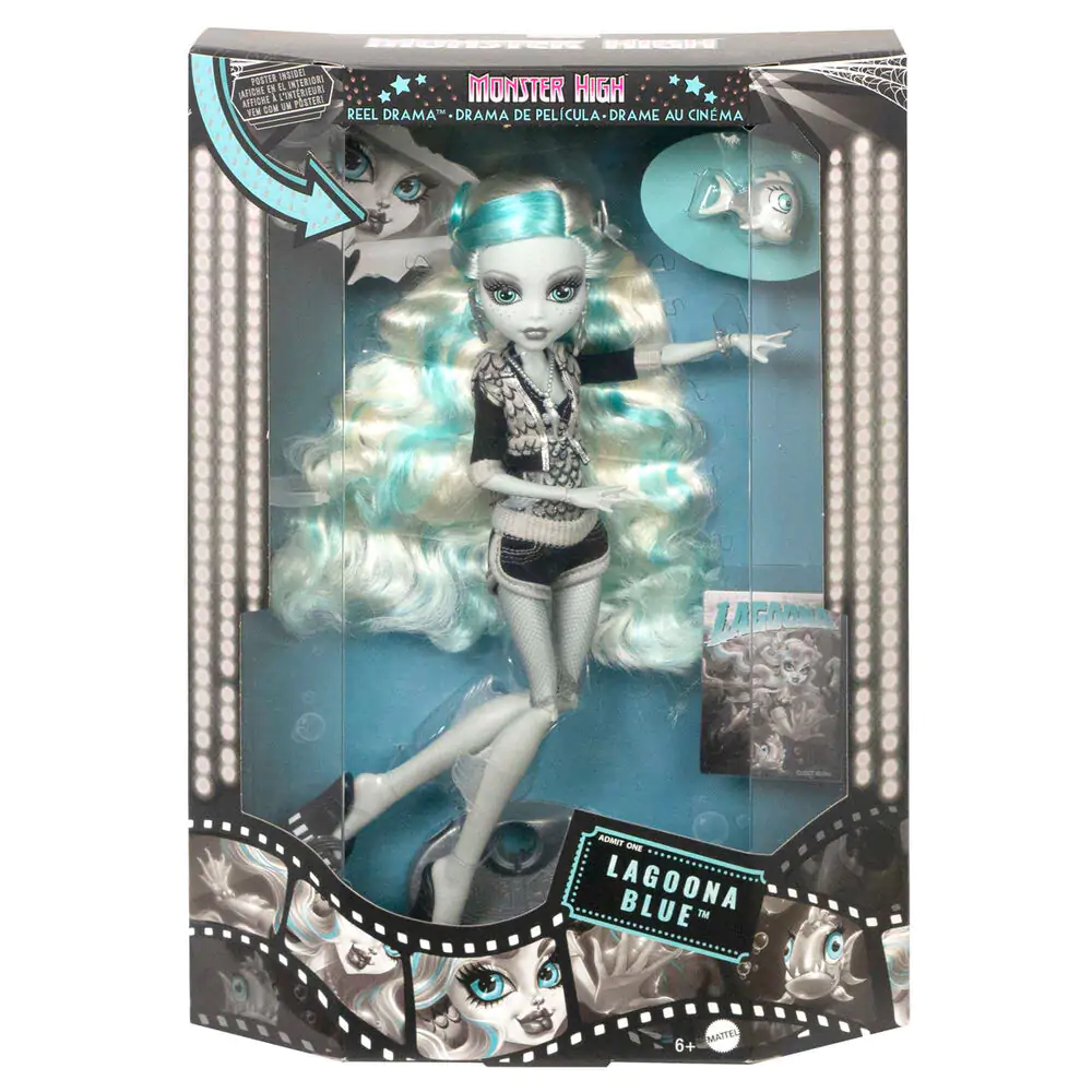 Monster High Reel Drama Lagoona Blue Puppe Produktfoto