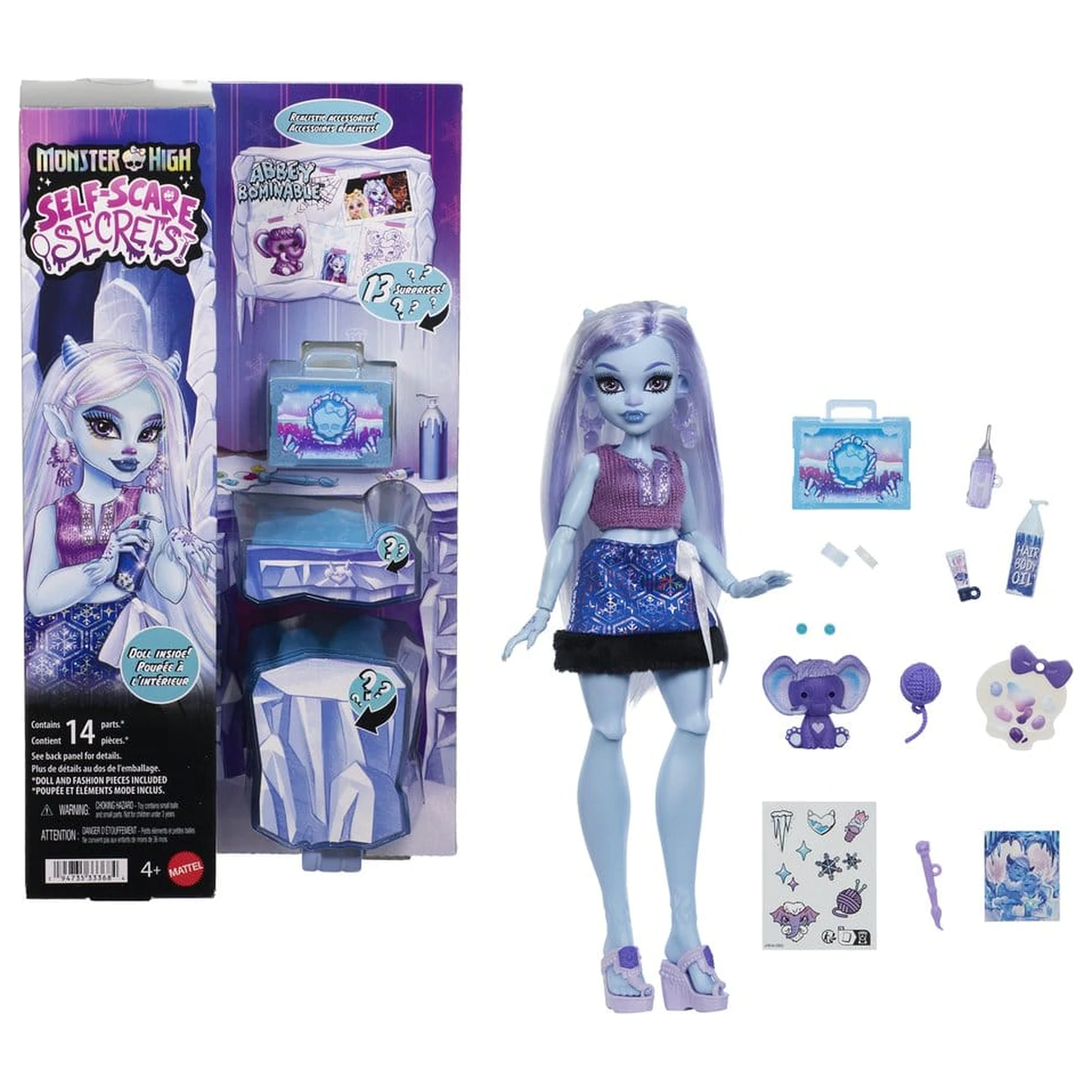 Monster High Self-Scare Secrets Puppe Abbey Bominable Produktfoto