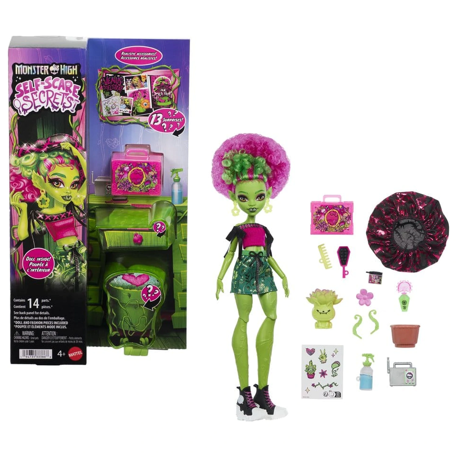 Monster High Self-Scare Secrets Puppe Venus McFlytrap Produktfoto