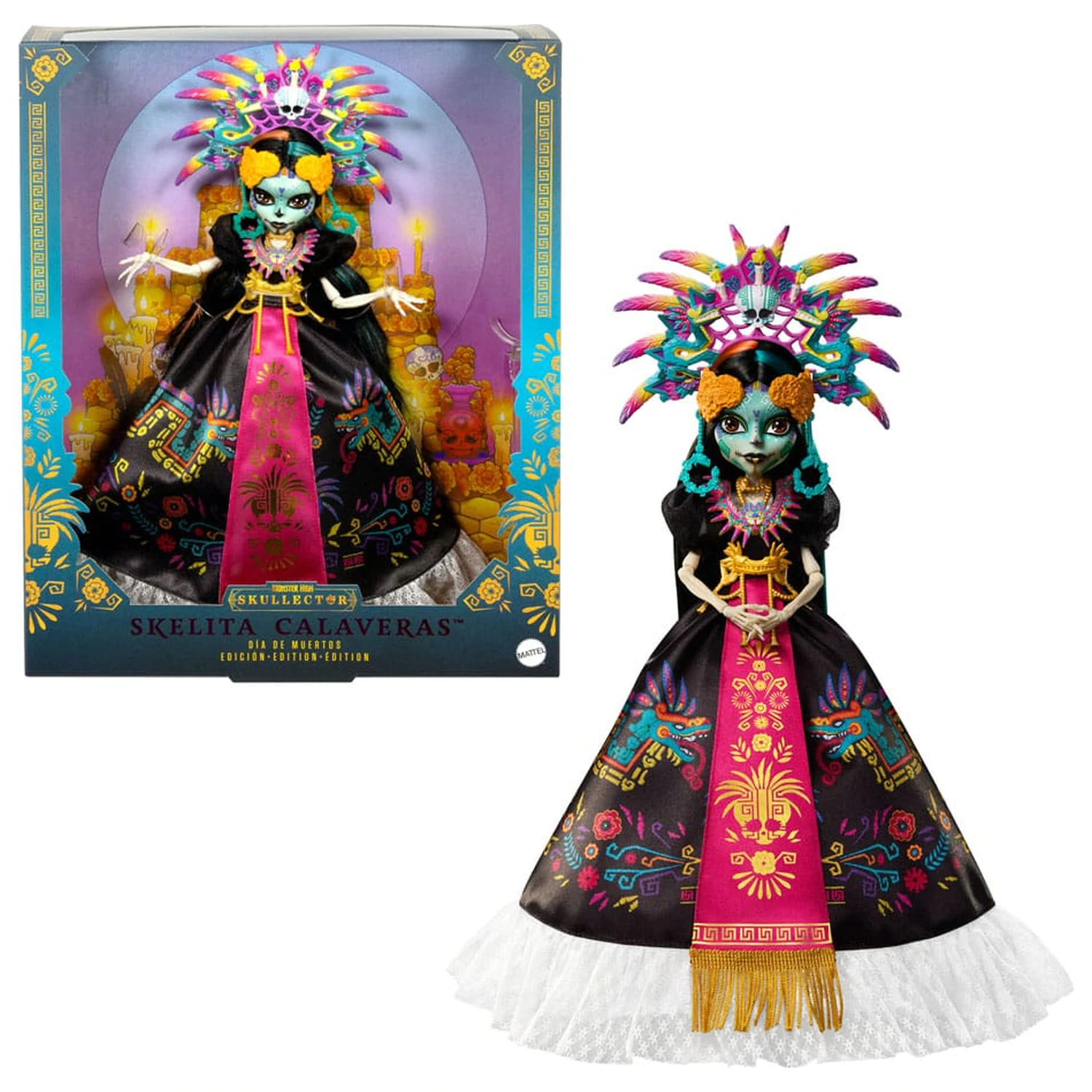 Monster High Skullector Puppe Skelita Calaveras Día de Muertos Edition 32 cm Produktfoto