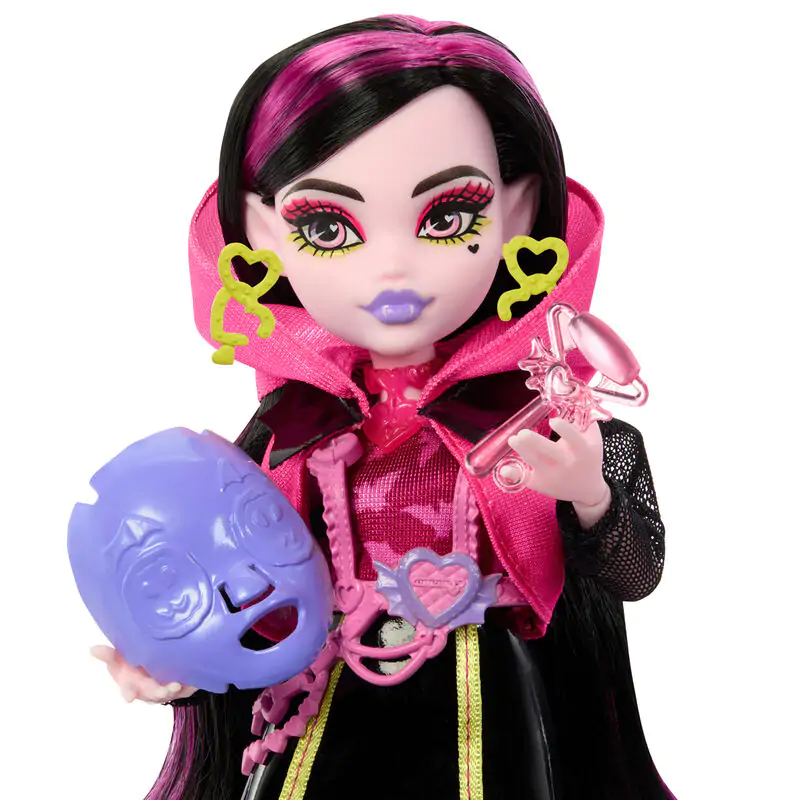 Monster High Skullmate Secrets Neon Frights Draculaura Puppe 25cm termékfotó