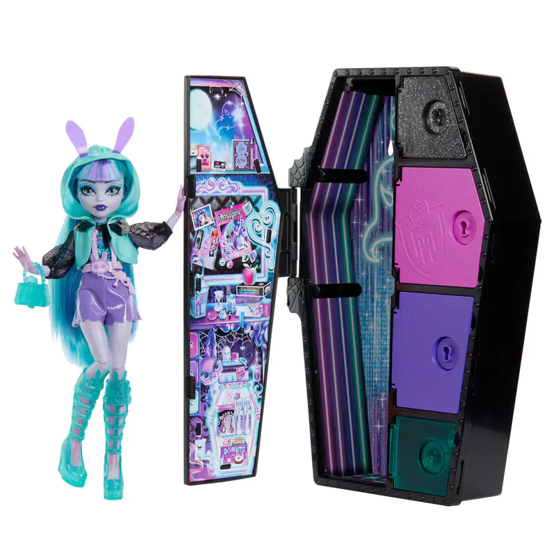 Monster High Skullmate Secrets Neon Frights Twyla Puppe 25cm termékfotó