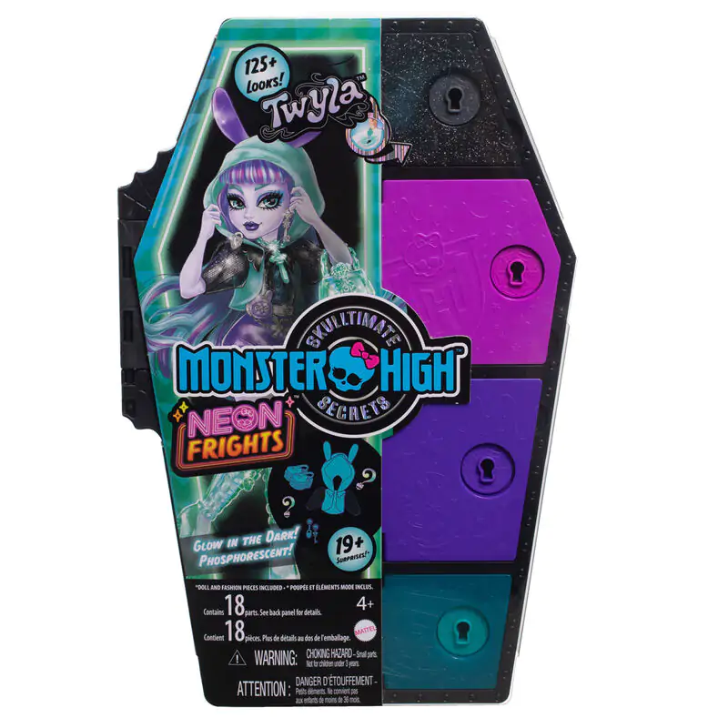 Monster High Skullmate Secrets Neon Frights Twyla Puppe 25cm termékfotó