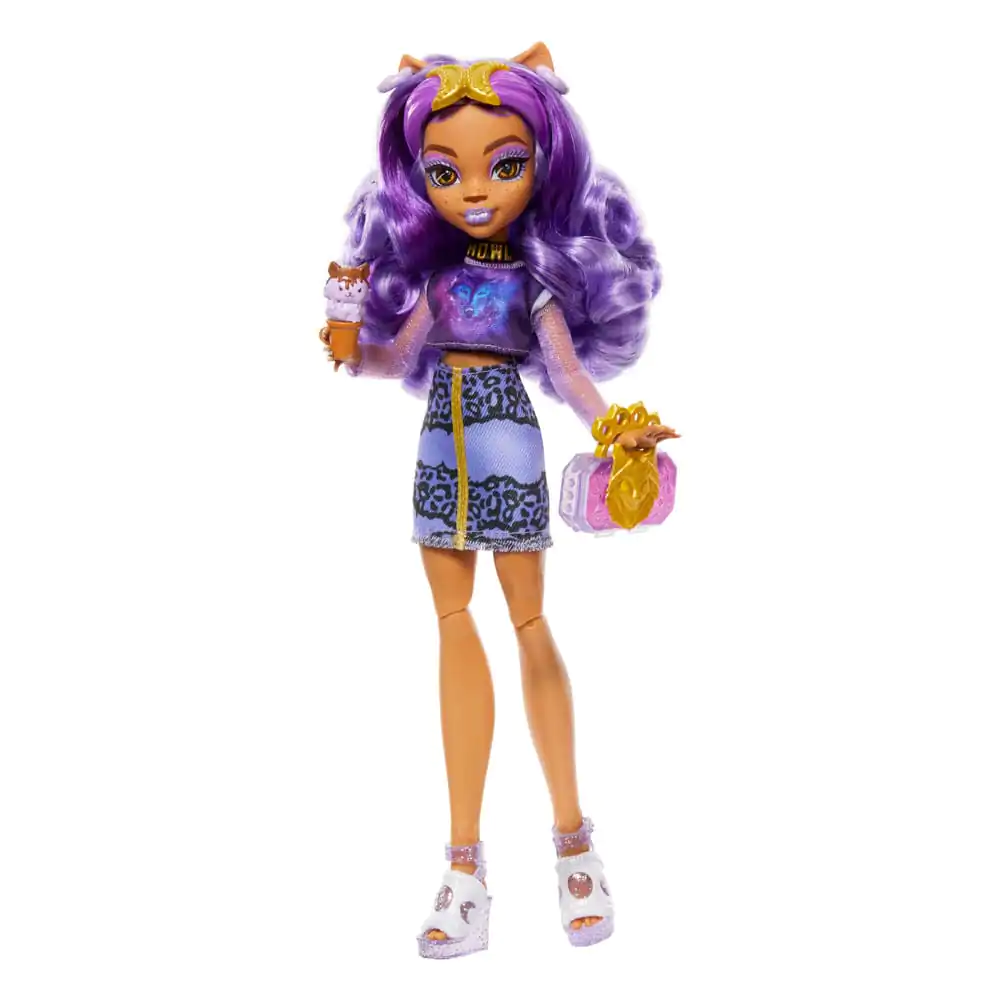 Monster High Skulltimate Secrets: Fearidescent Puppe Clawdeen Wolf 25 cm Produktfoto