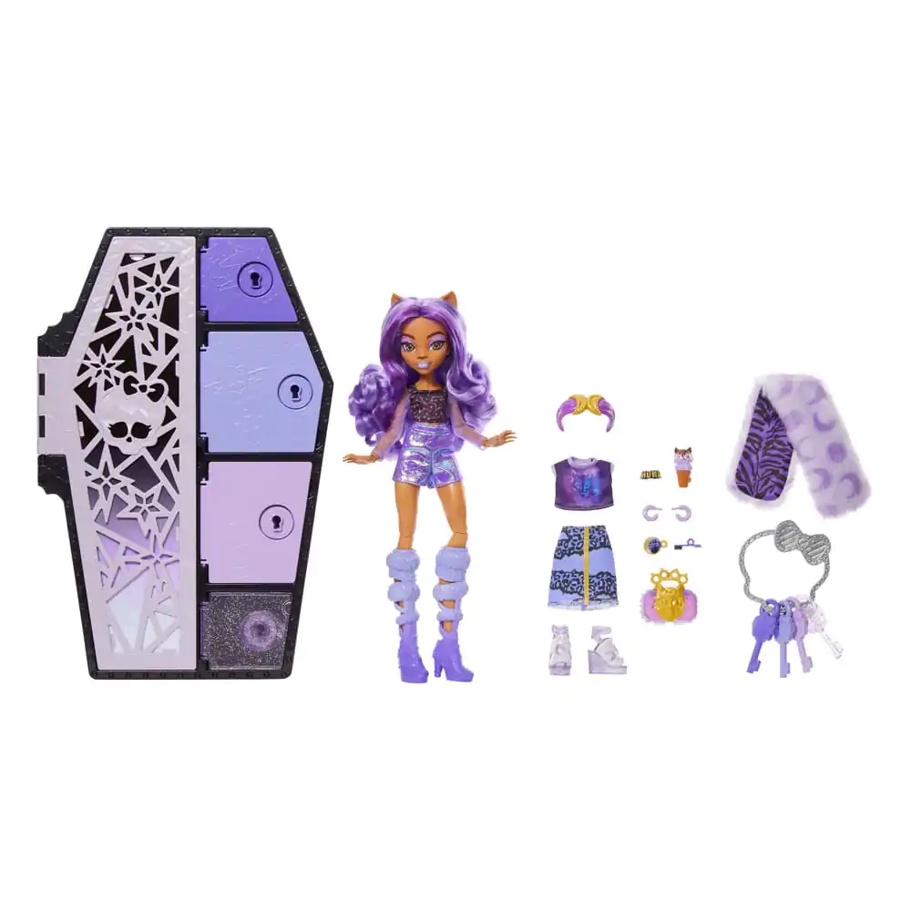Monster High Skulltimate Secrets: Fearidescent Puppe Clawdeen Wolf 25 cm Produktfoto