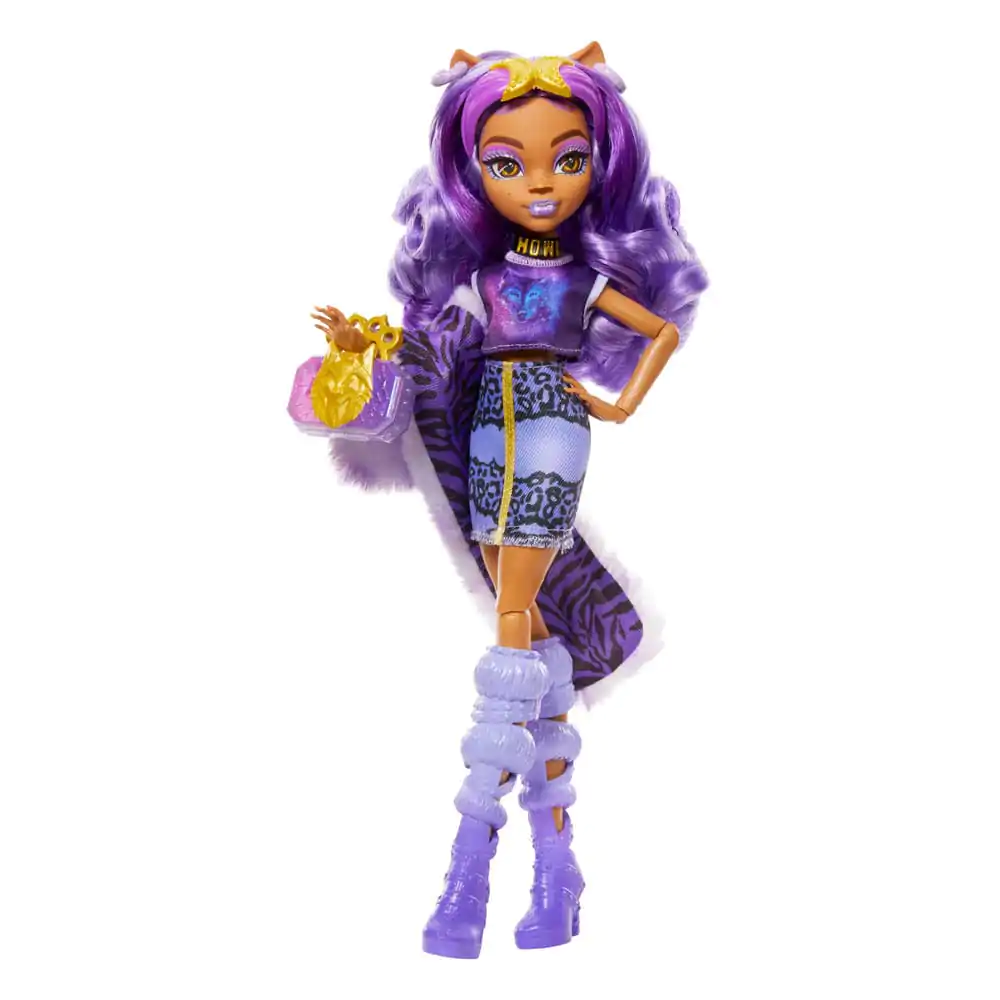 Monster High Skulltimate Secrets: Fearidescent Puppe Clawdeen Wolf 25 cm Produktfoto
