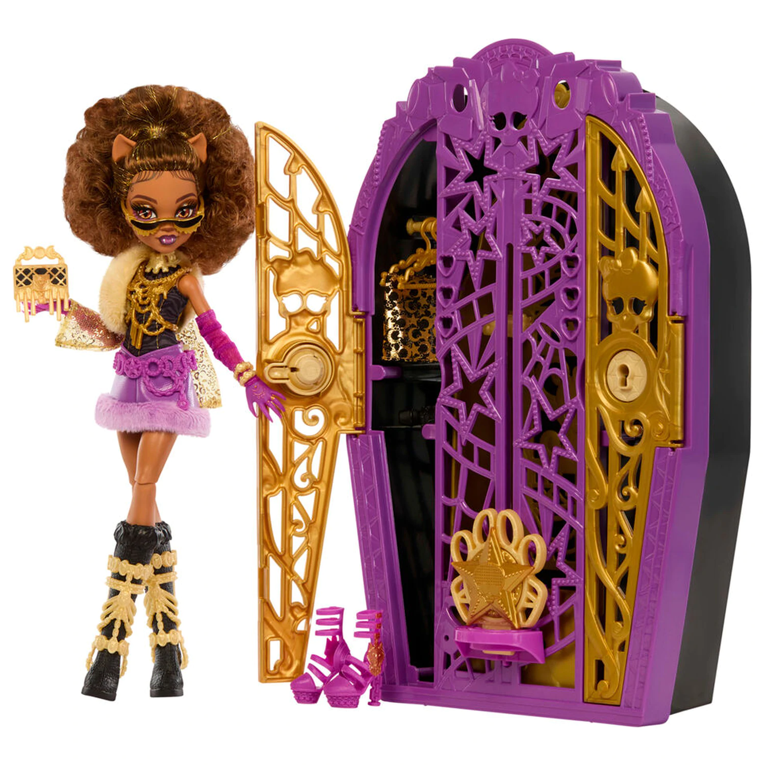 Monster High Skulltimate Secrets Hauntlywood Mysteries Clawdeen Puppe Produktfoto