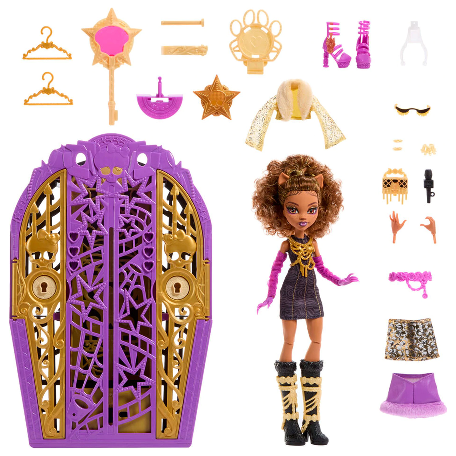 Monster High Skulltimate Secrets Hauntlywood Mysteries Clawdeen Puppe Produktfoto