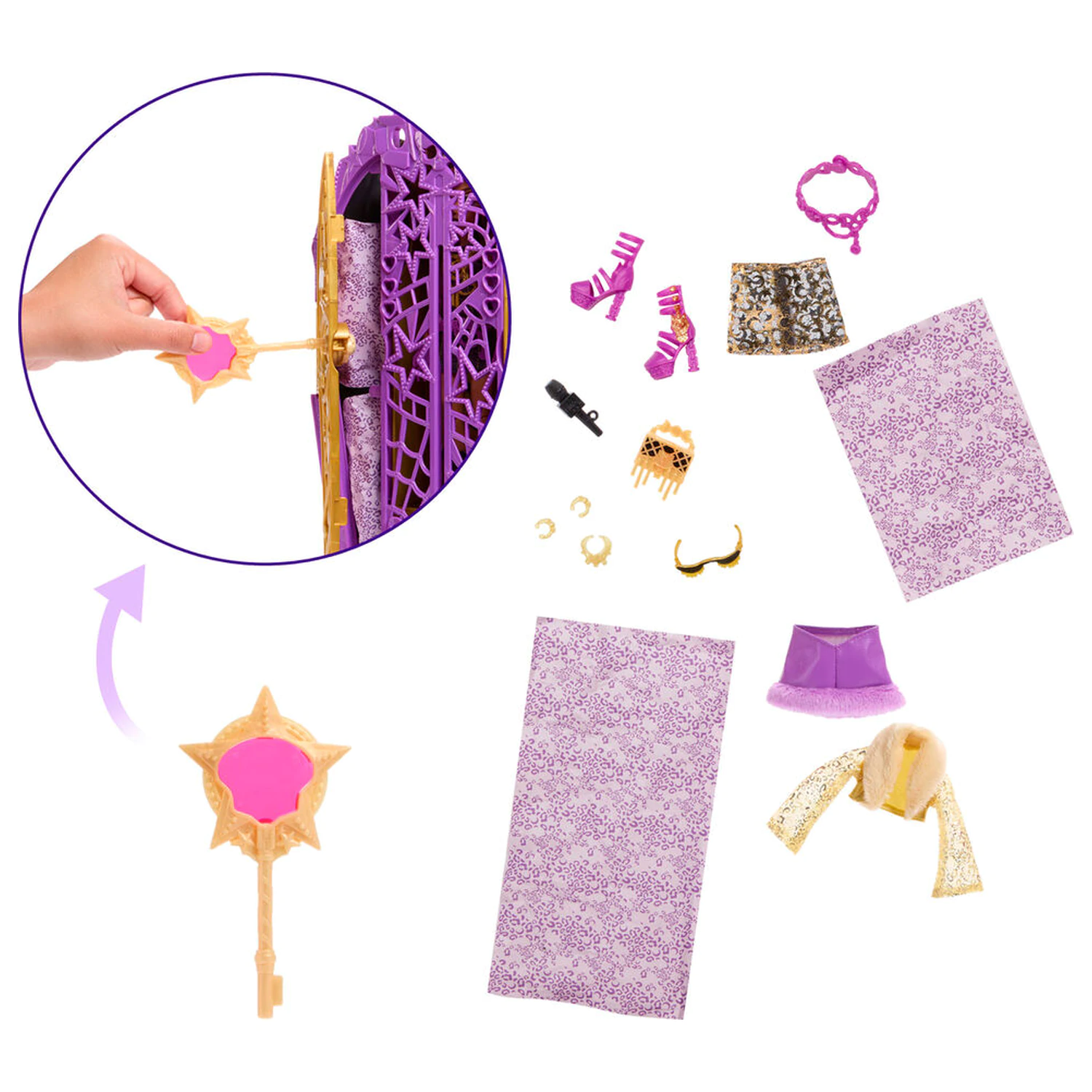 Monster High Skulltimate Secrets Hauntlywood Mysteries Clawdeen Puppe Produktfoto