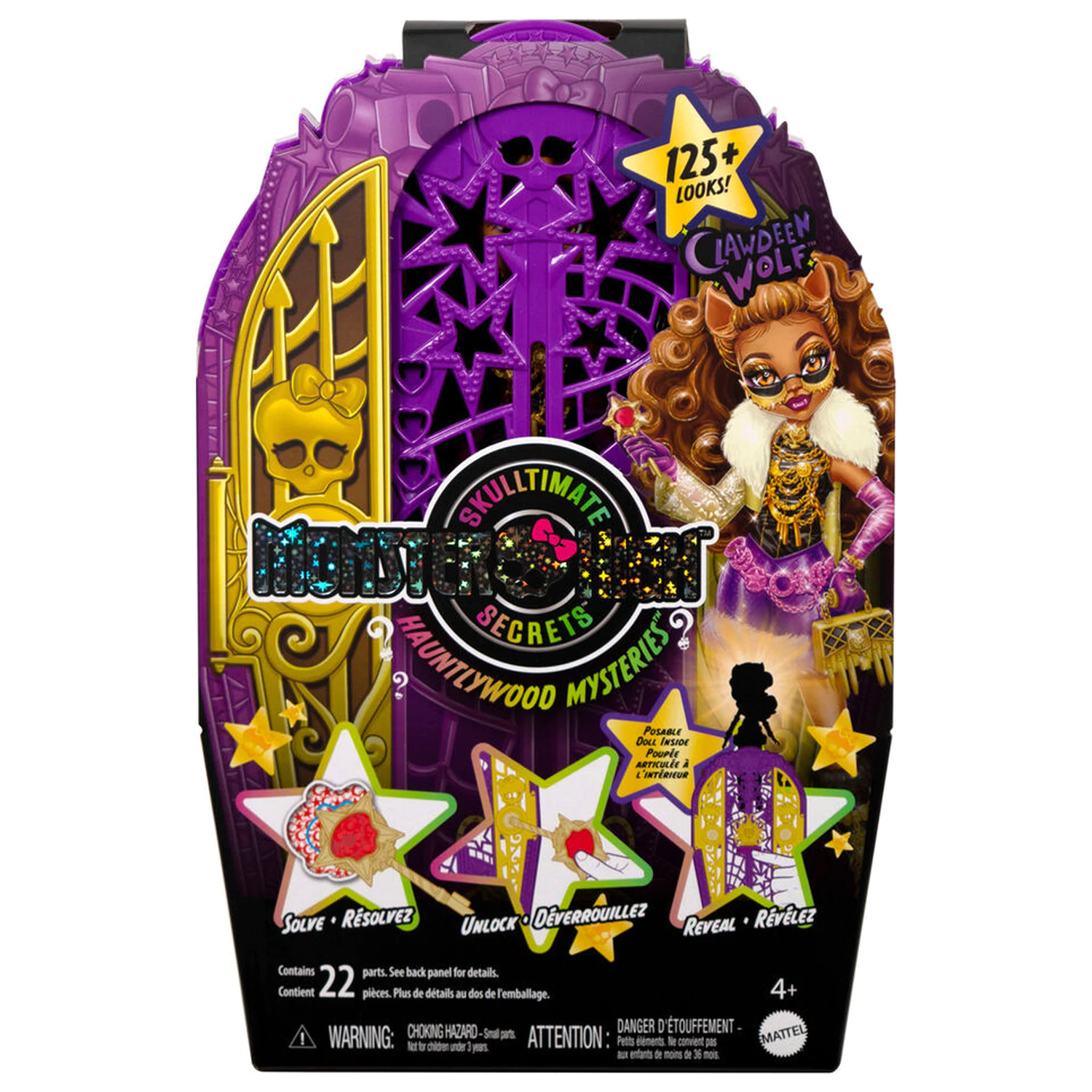 Monster High Skulltimate Secrets Hauntlywood Mysteries Clawdeen Puppe Produktfoto