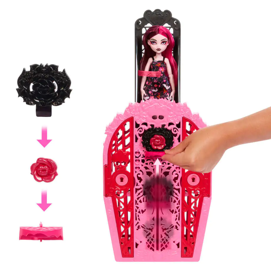 Monster High Skulltimate Secrets Midnight Garden Draculaura Puppe Produktfoto