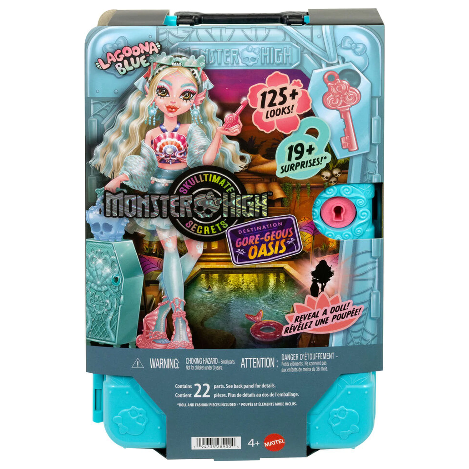 Monster High Skulltimate Secrets Series 7 Lagoona Blue Puppe Produktfoto